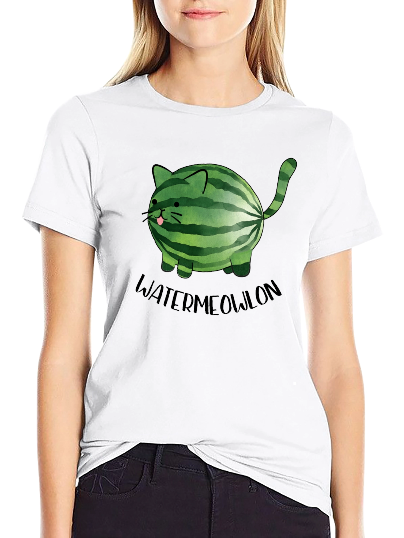 Watermeowlon T-Shirt - Funny Cat & Watermelon Design