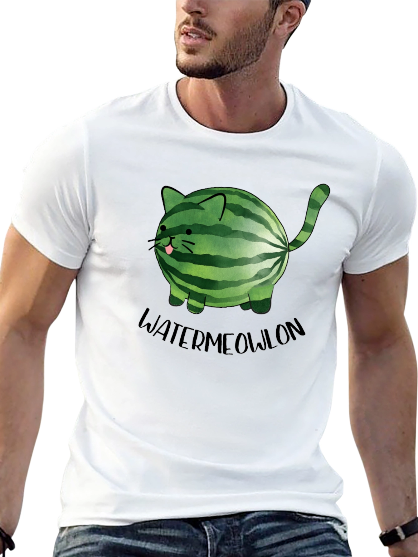 Watermeowlon T-Shirt - Funny Cat & Watermelon Design