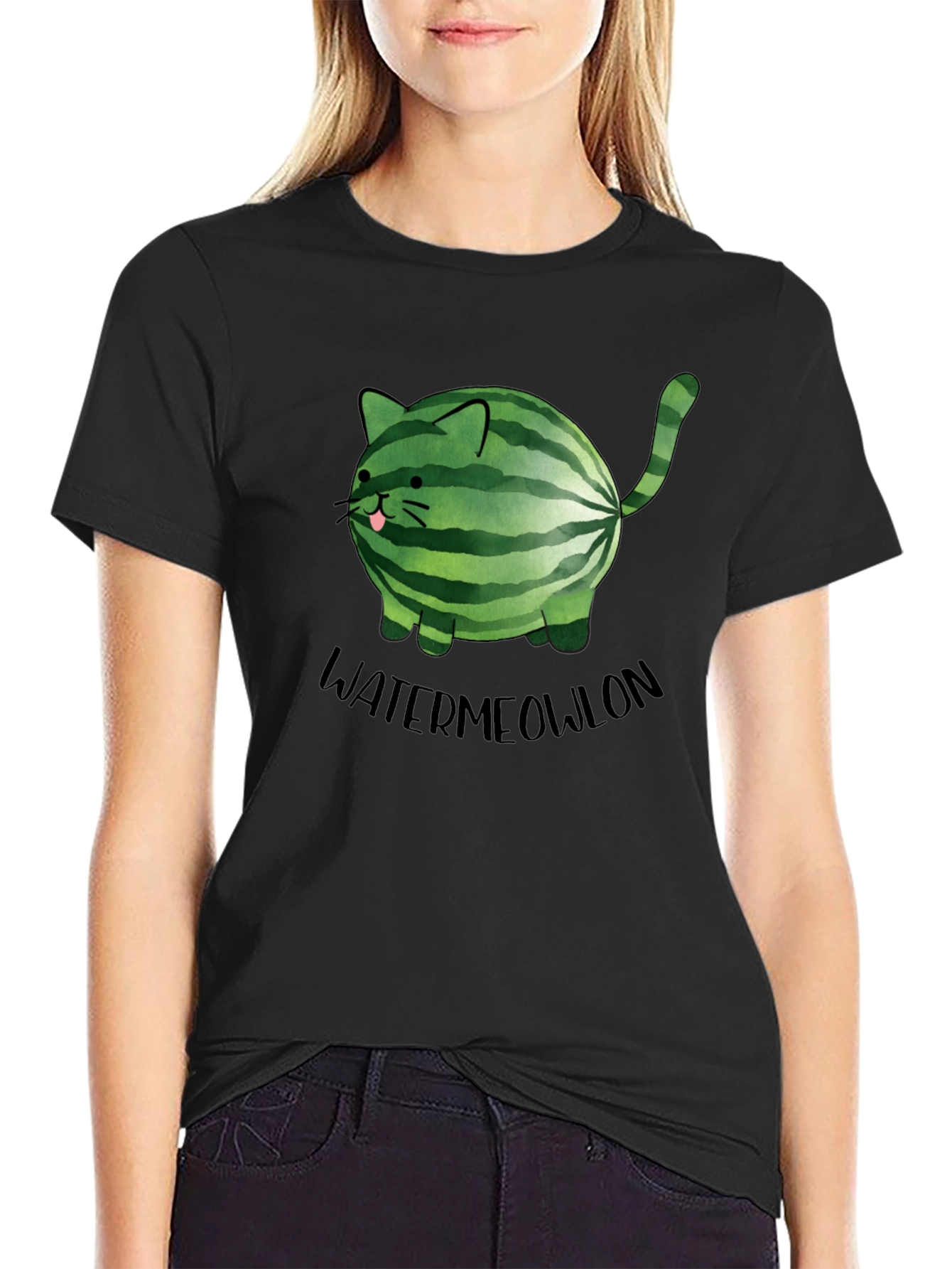 Watermeowlon T-Shirt - Funny Cat & Watermelon Design