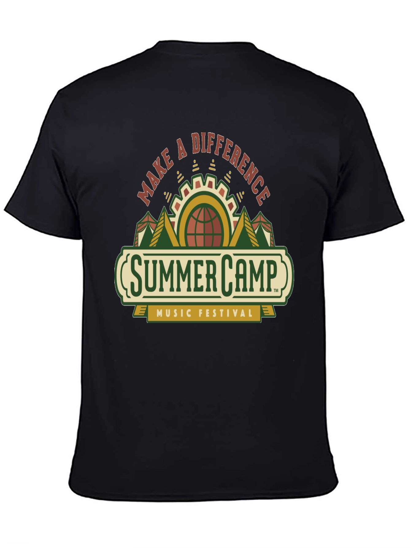 Summer Camp Music Festival Black T-Shirt
