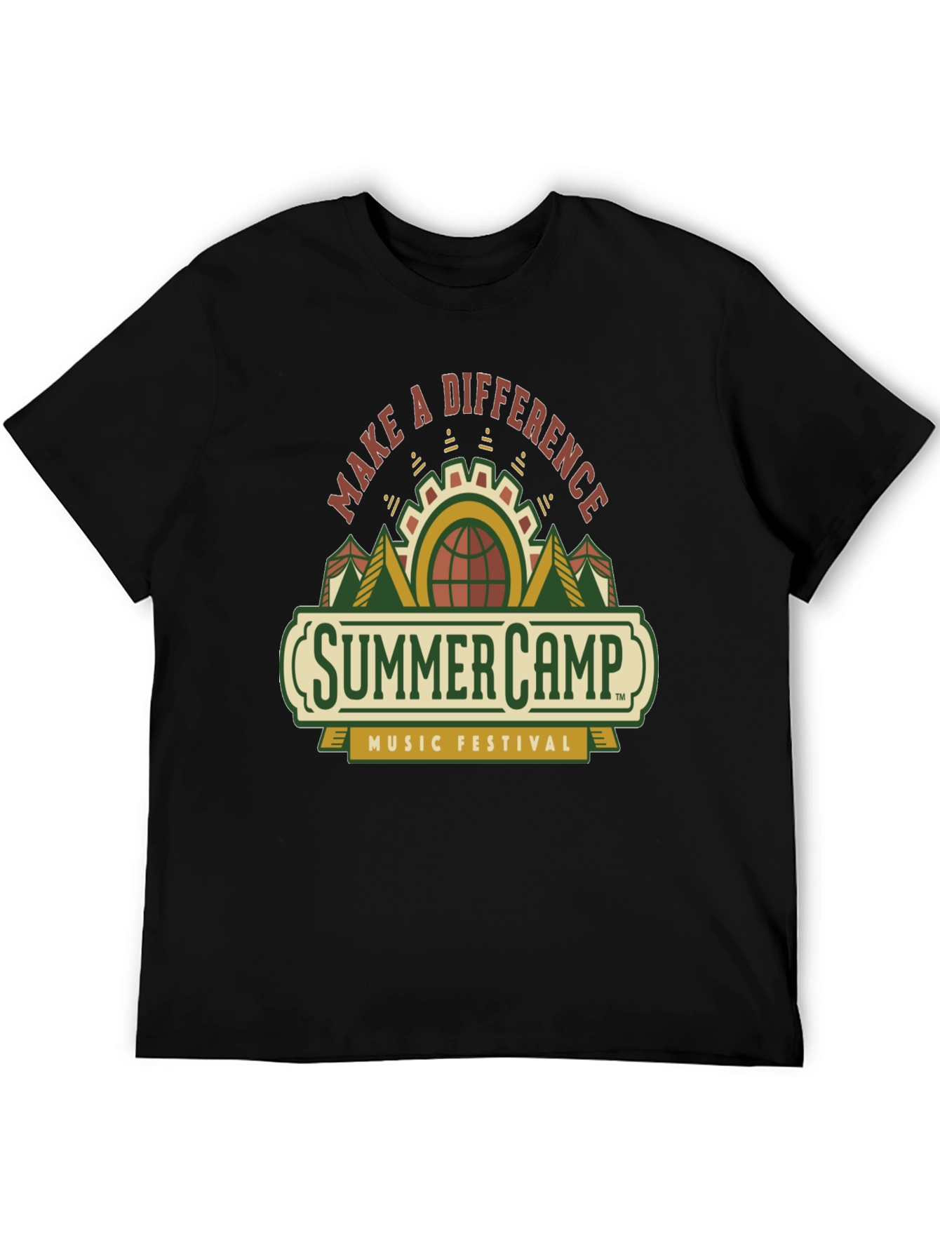 Summer Camp Music Festival Black T-Shirt