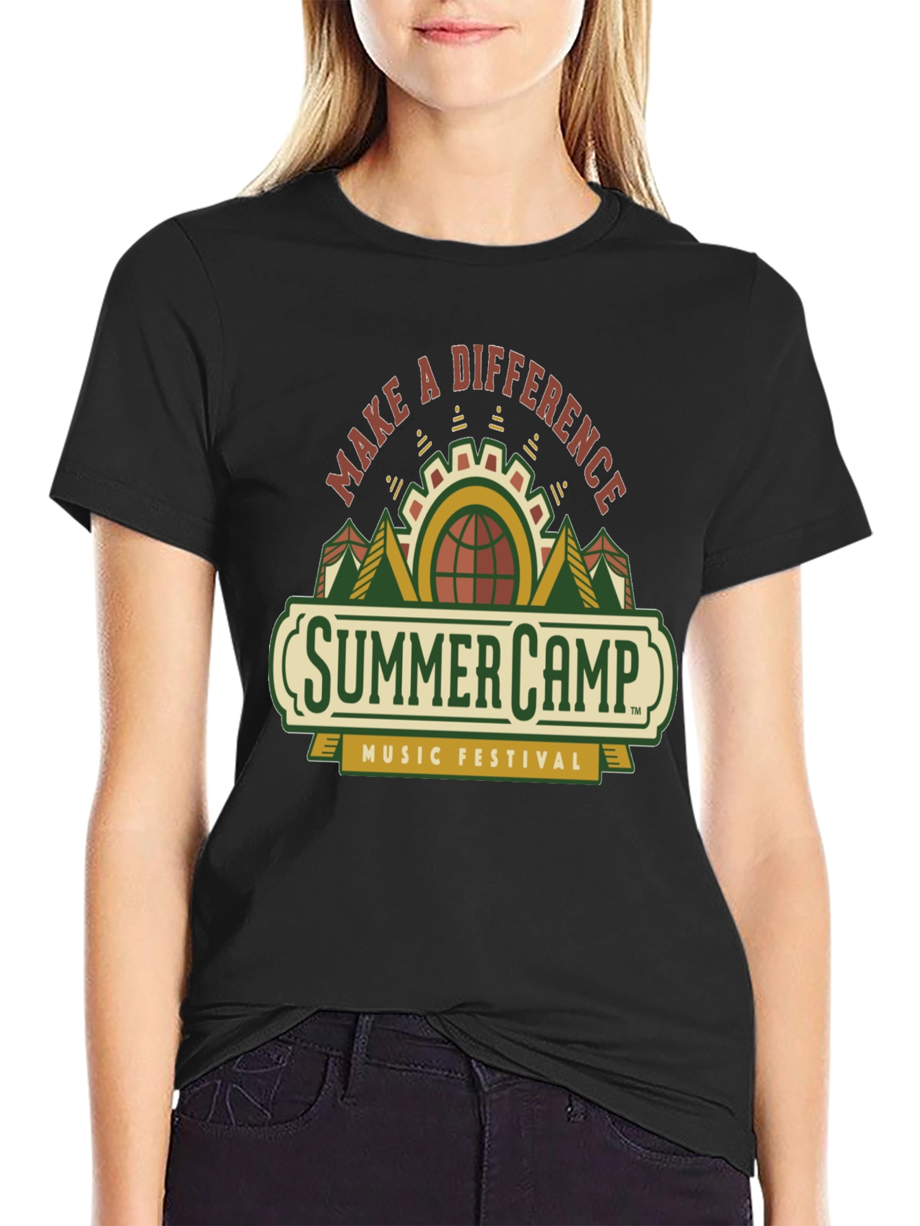 Summer Camp Music Festival Black T-Shirt