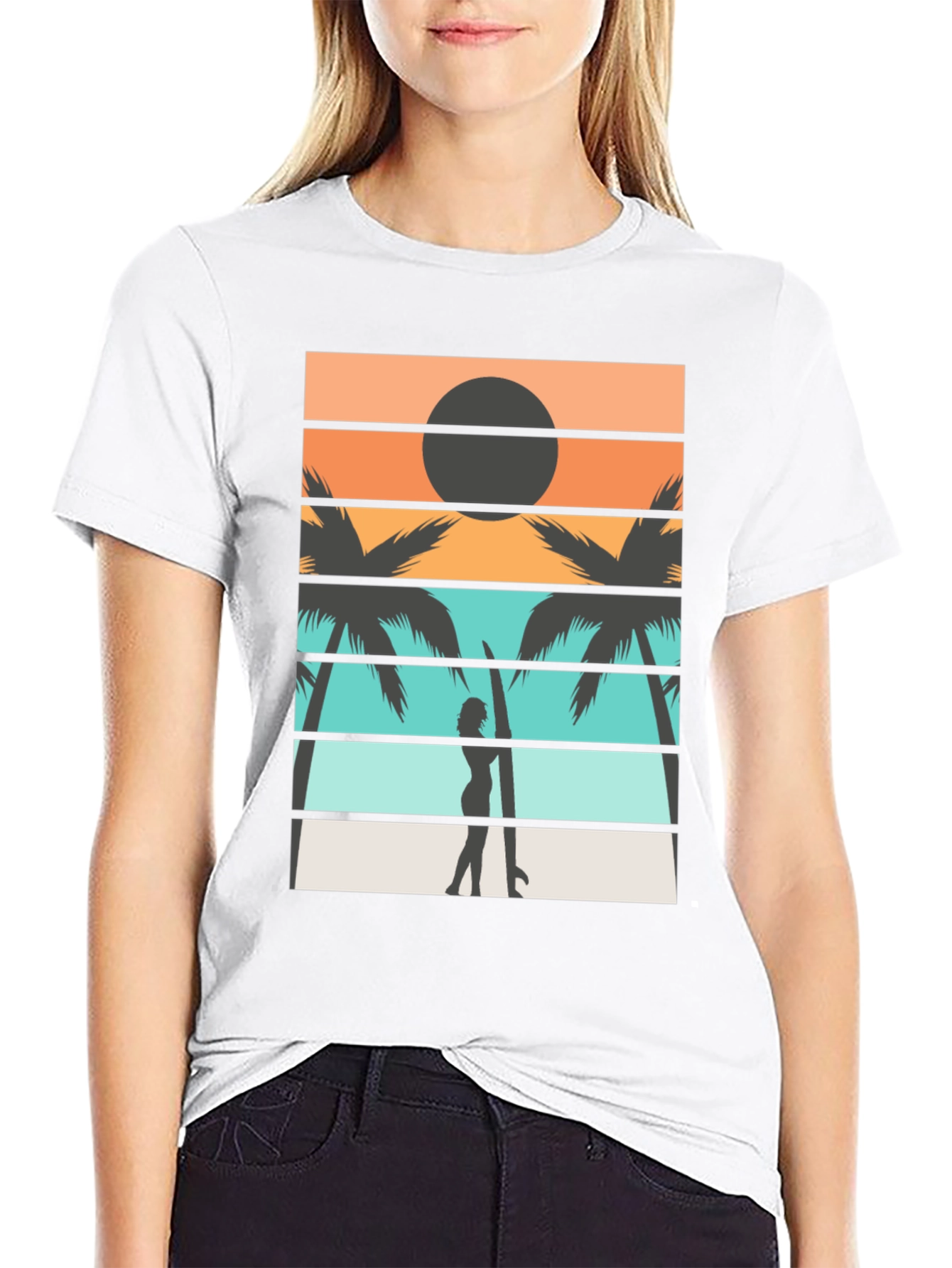 Retro Surfer T-Shirt: Beach Vibes