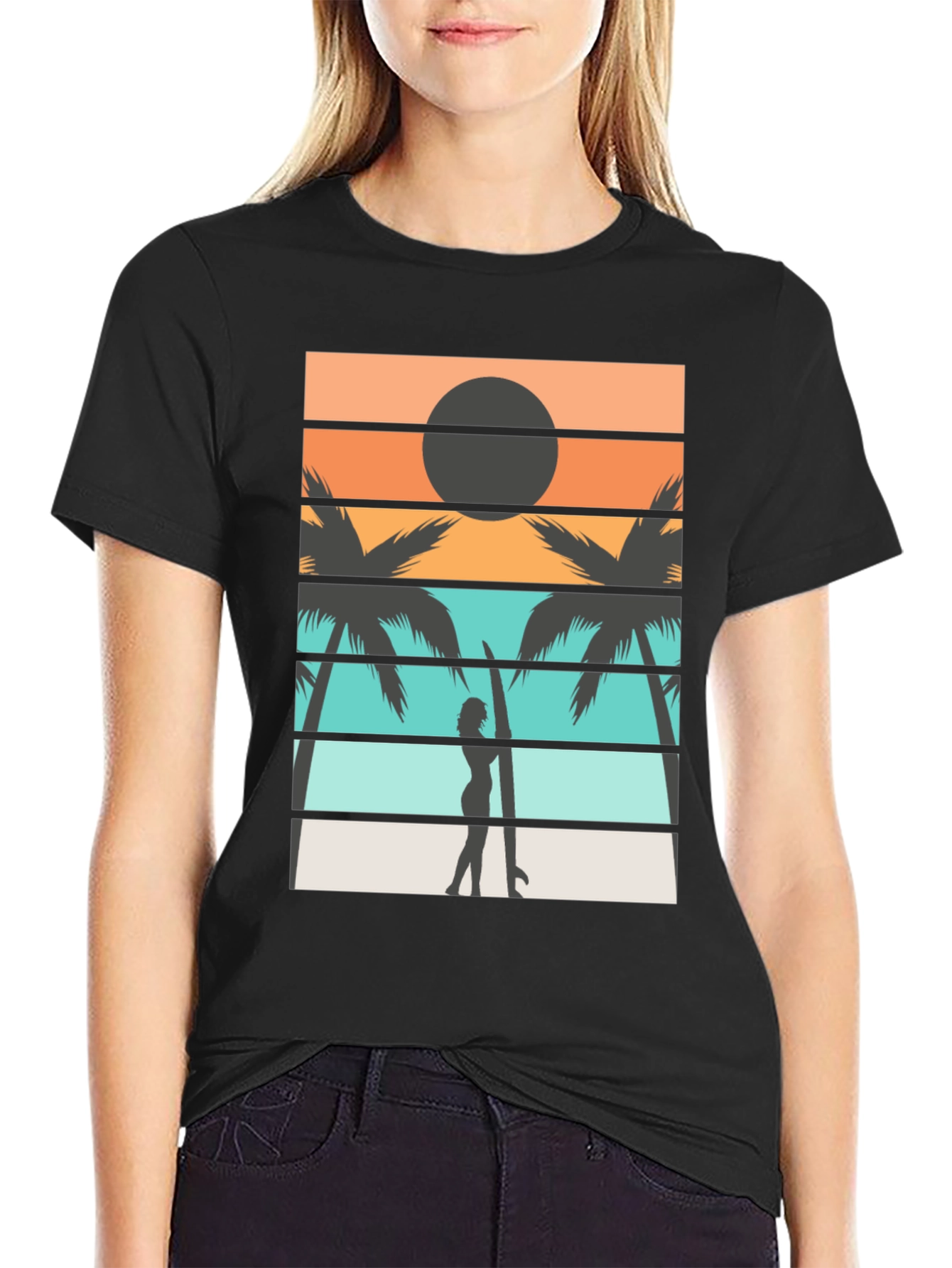 Retro Surfer T-Shirt: Beach Vibes