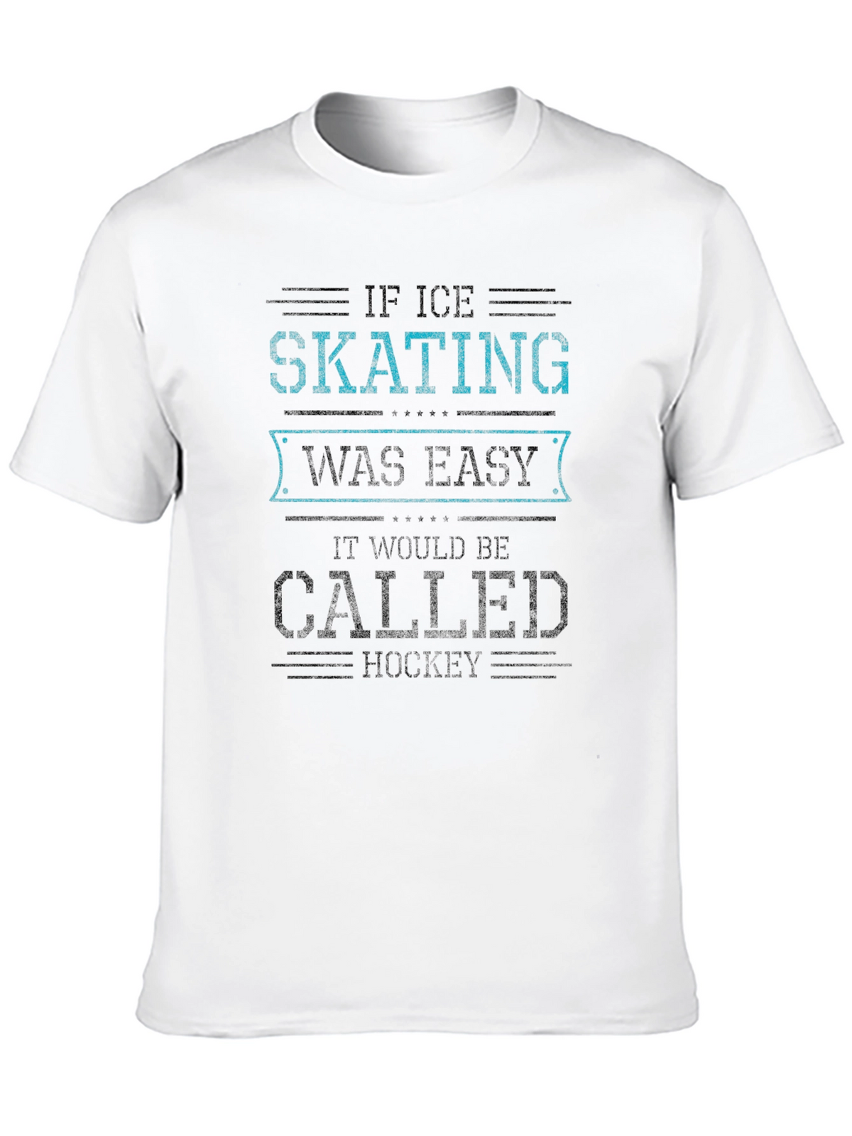 Ice Skating Hockey Graphic T-Shirt