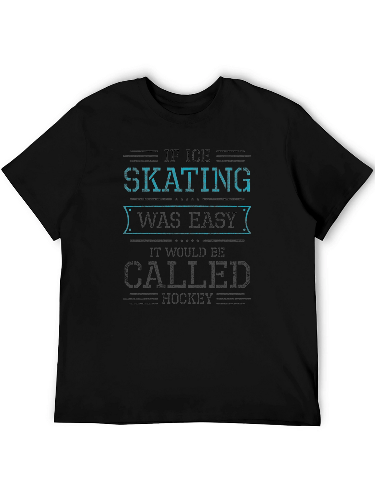 Ice Skating Hockey Graphic T-Shirt