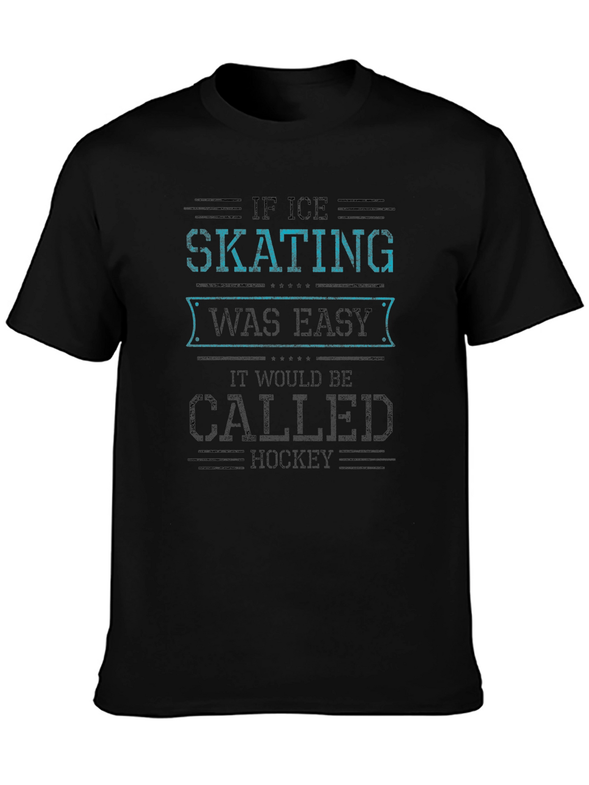 Ice Skating Hockey Graphic T-Shirt