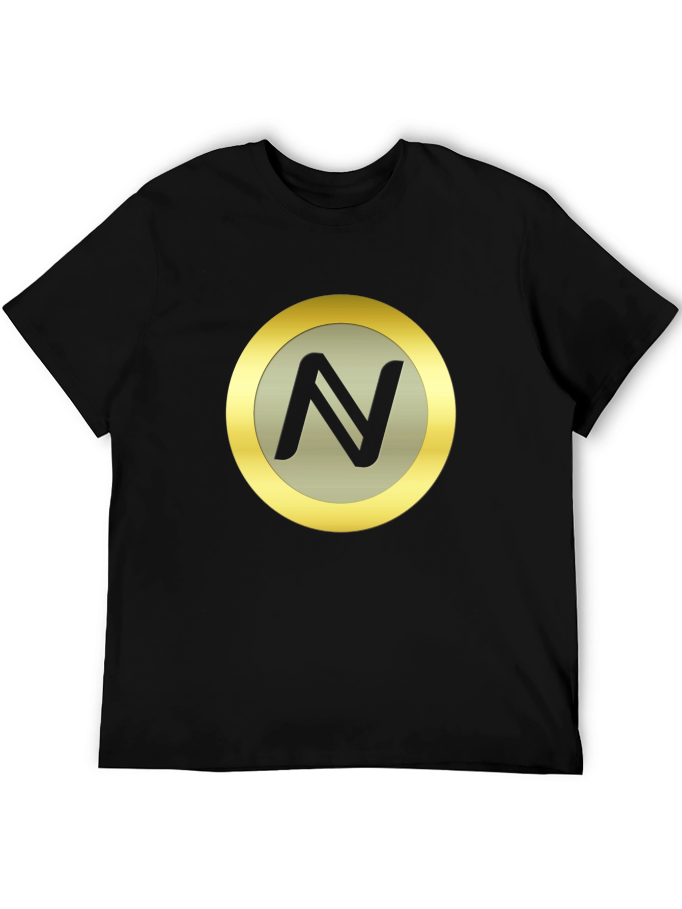 Black T-Shirt with N Coin Logo