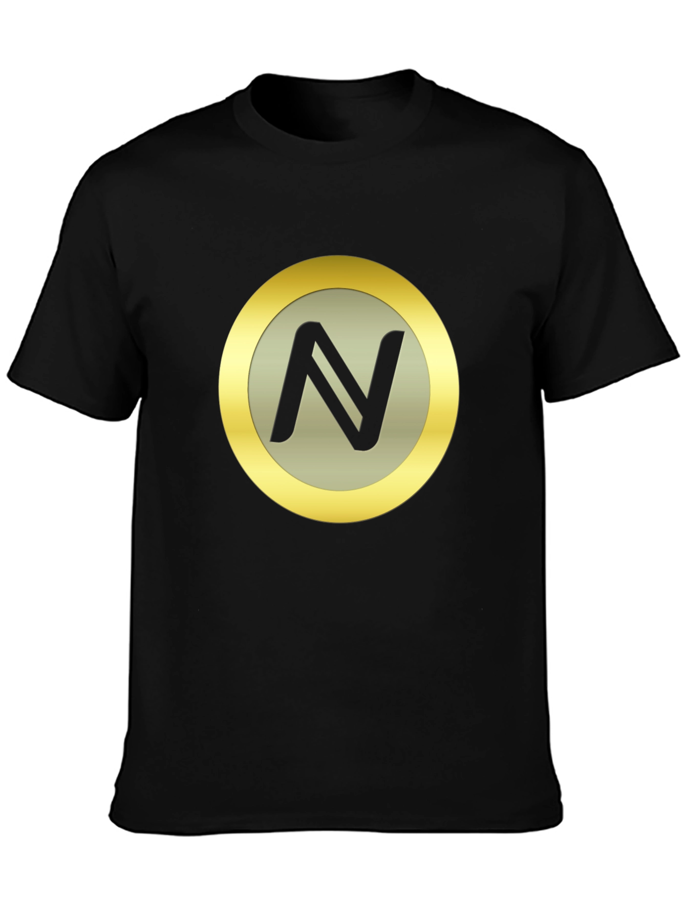 Black T-Shirt with N Coin Logo