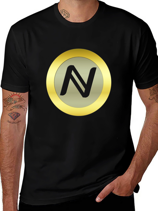 Black T-Shirt with N Coin Logo