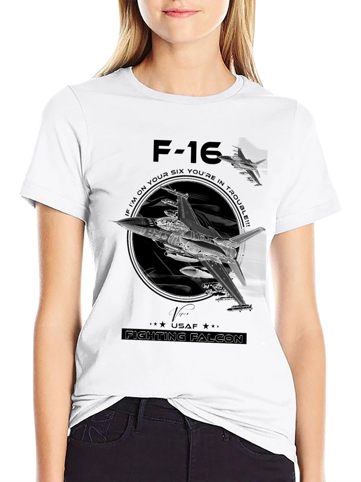 F-16 Fighting Falcon Graphic T-Shirt