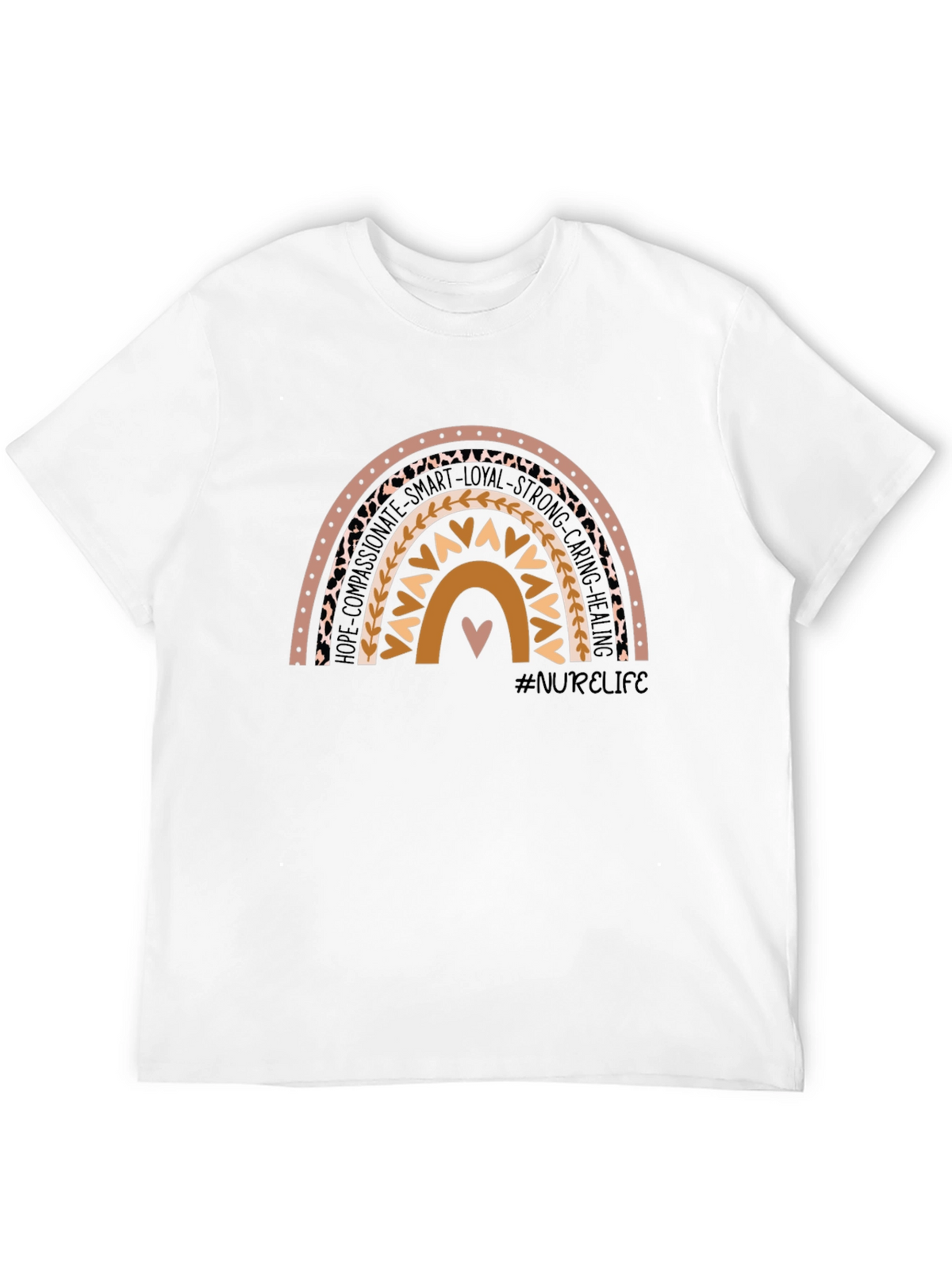 Nurse Life Rainbow Graphic T-Shirt