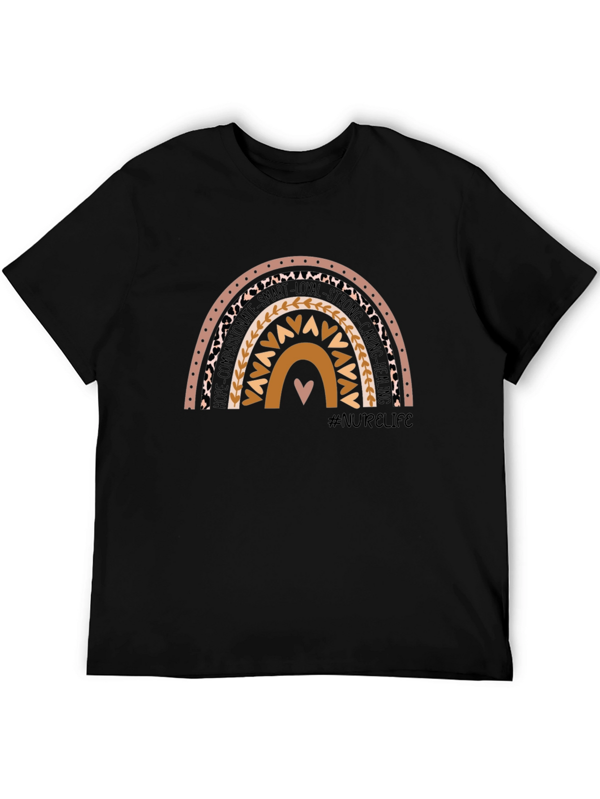 Nurse Life Rainbow Graphic T-Shirt