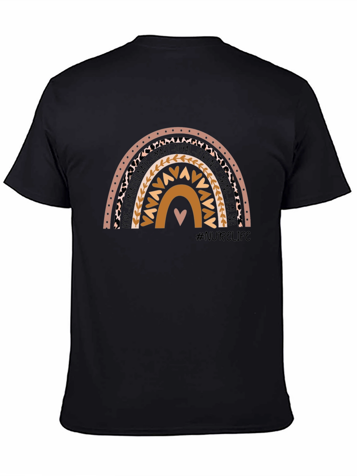 Nurse Life Rainbow Graphic T-Shirt