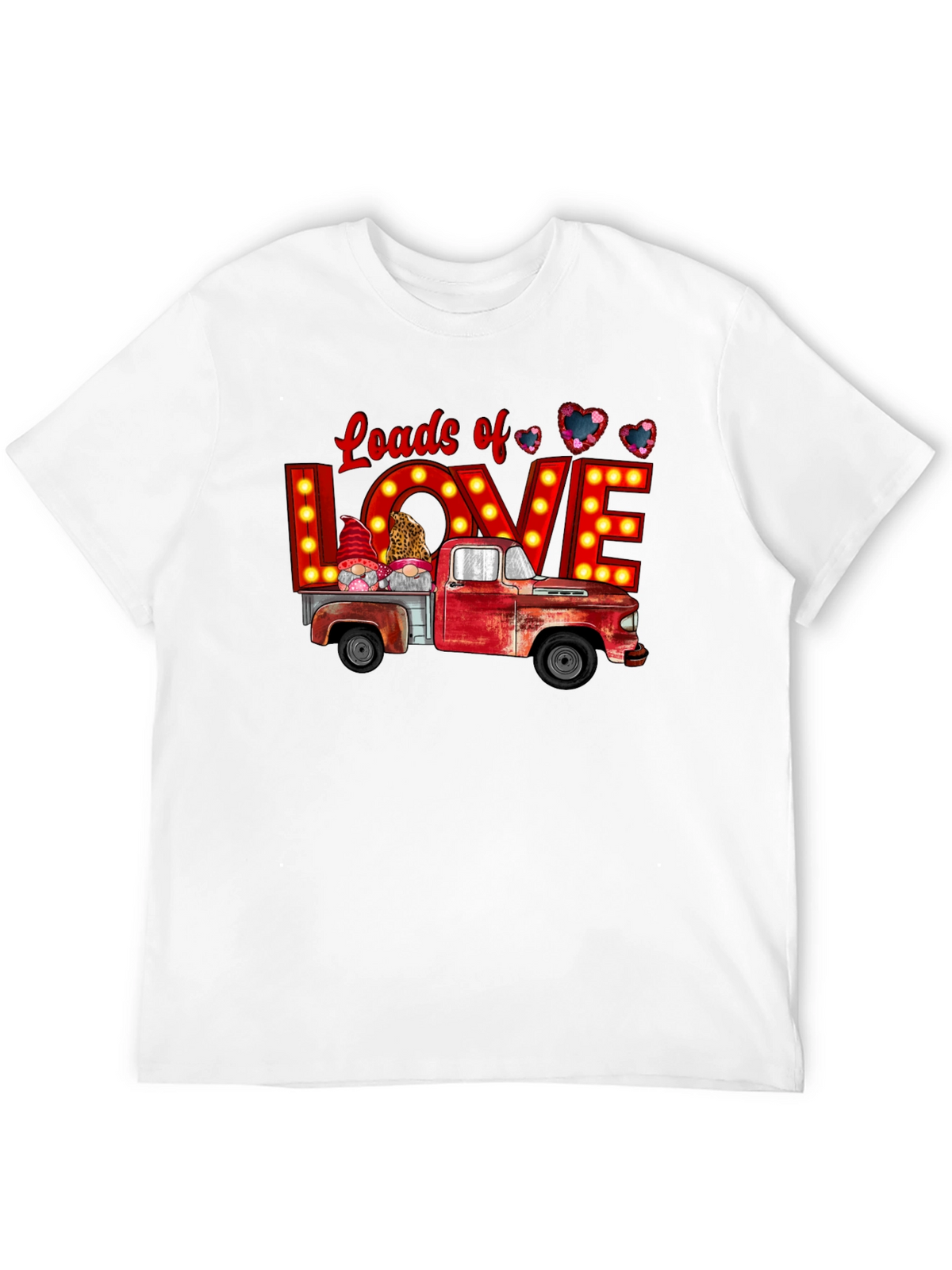 Loads of Love Valentines Truck Graphic Tee