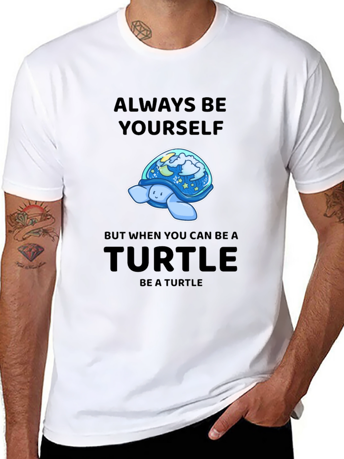 Always Be Yourself Turtle Graphic Tee