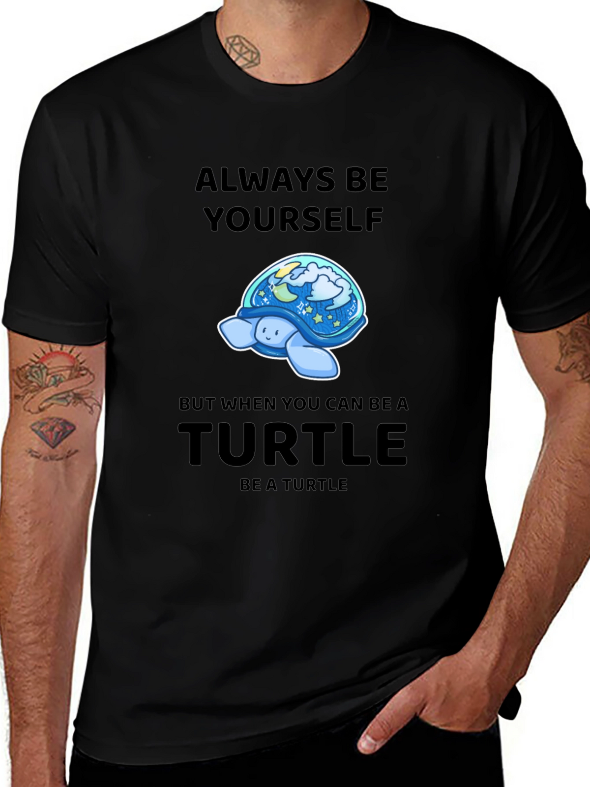 Always Be Yourself Turtle Graphic Tee