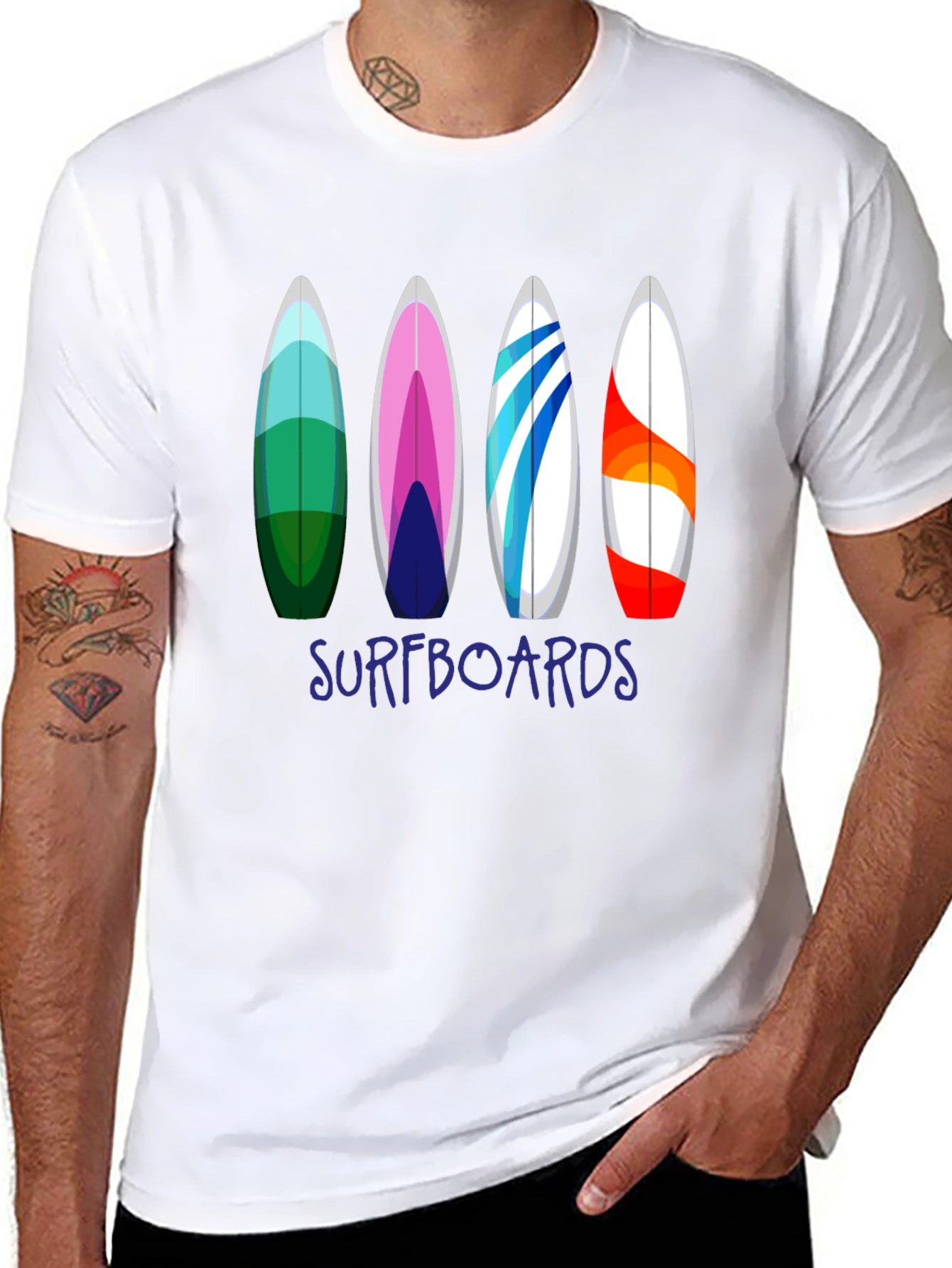 Surfboard T-Shirt - Beach Lover Tee