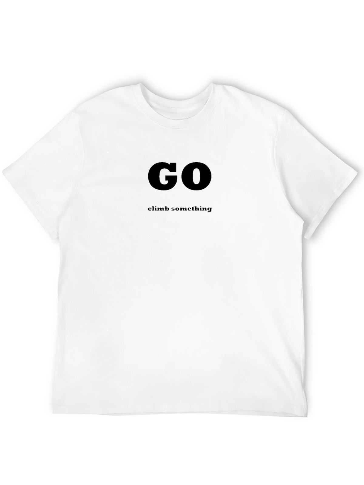 Go Climb Something Black Graphic T-Shirt
