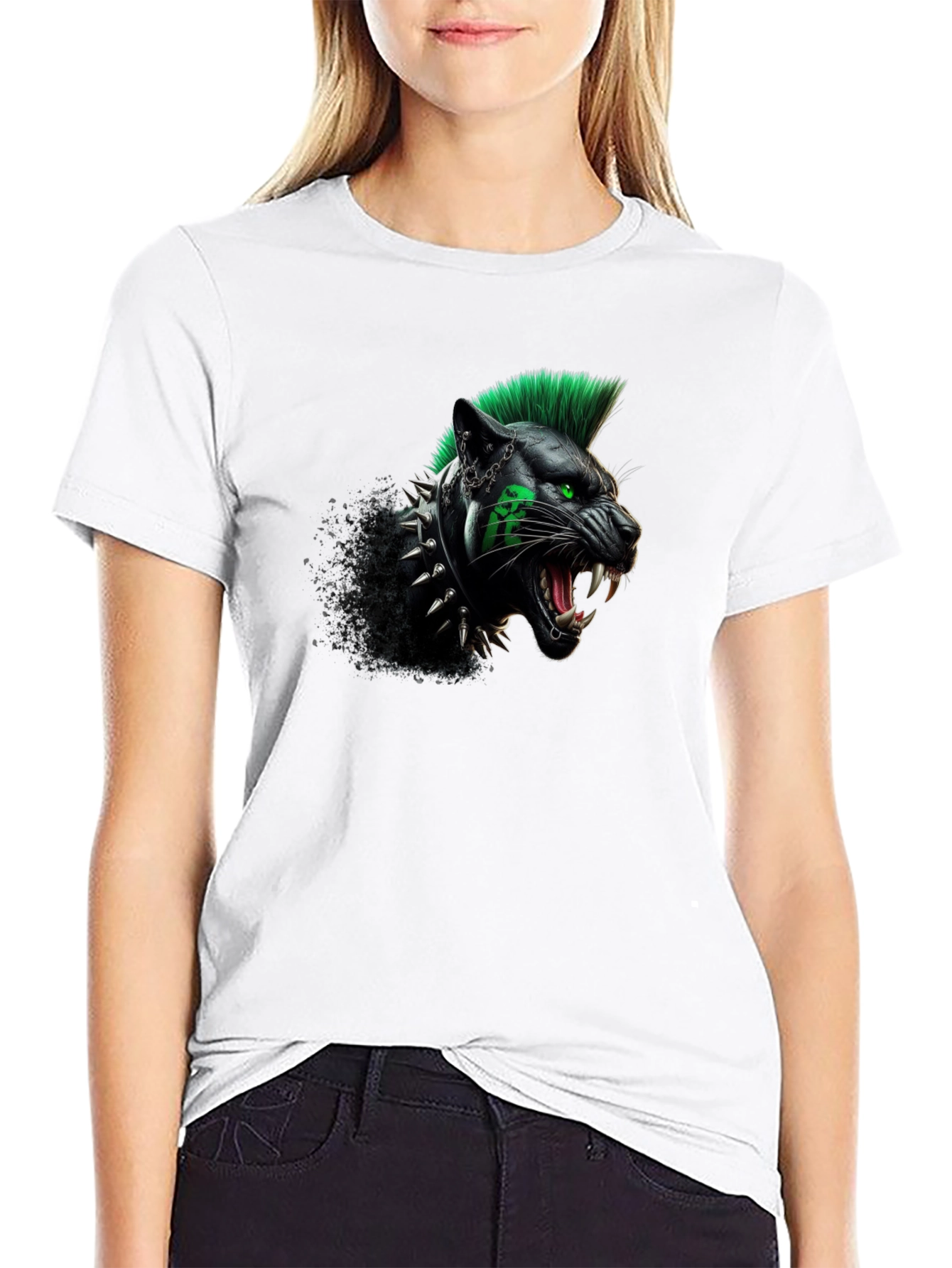 Punk Panther Graphic Tee - Unleash Your Wild Side