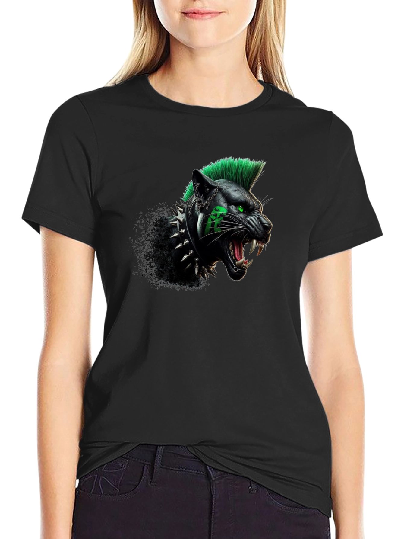 Punk Panther Graphic Tee - Unleash Your Wild Side