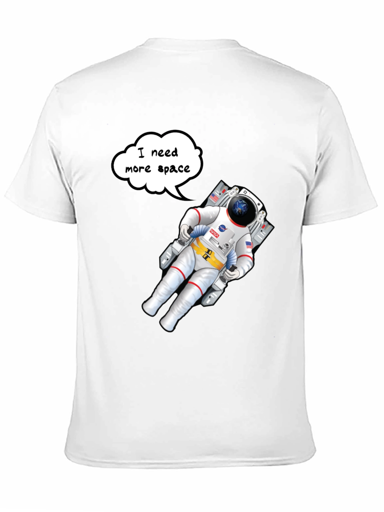 Cosmic Comfort Tee: Astronaut Graphic T-Shirt