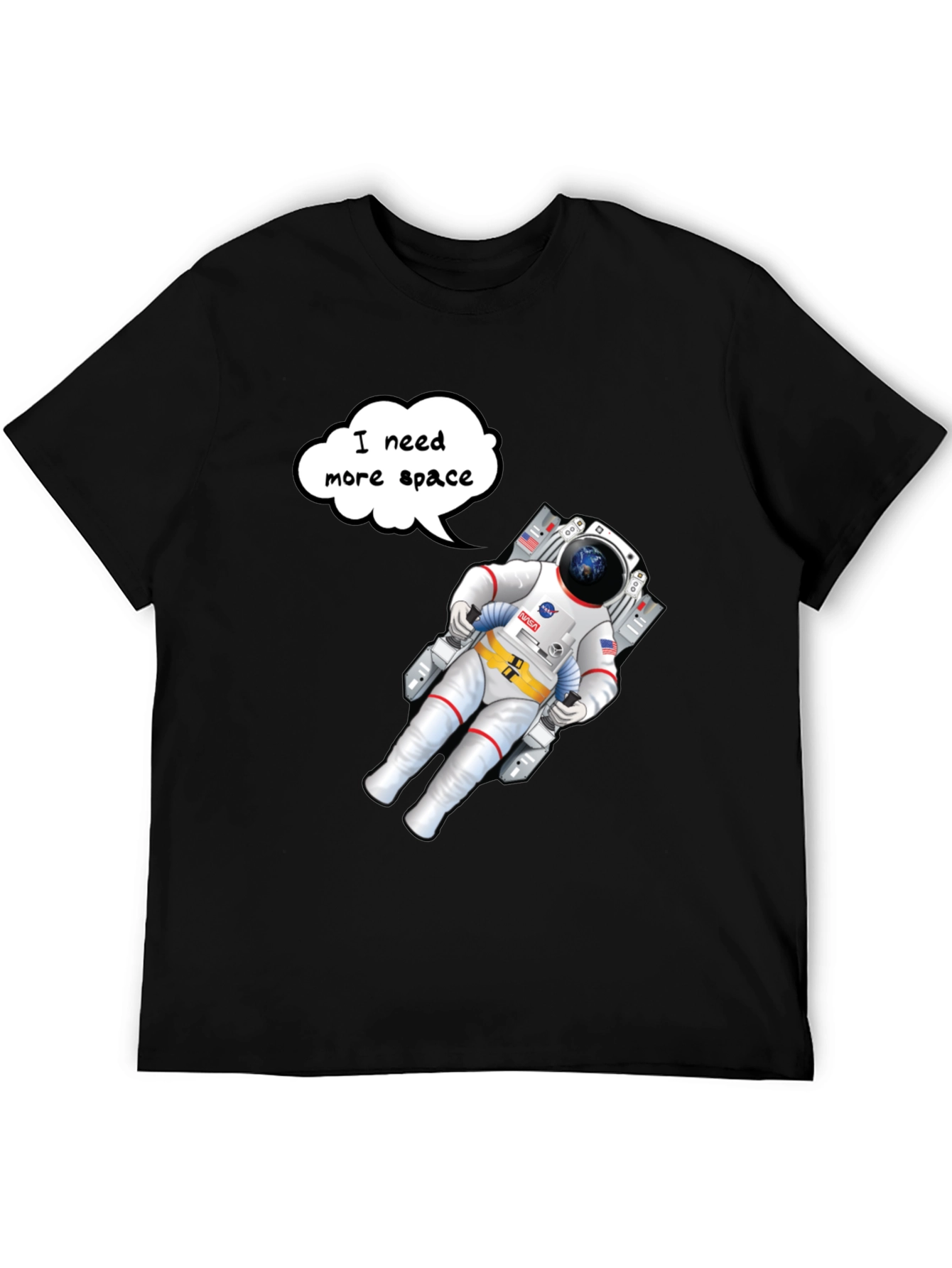 Cosmic Comfort Tee: Astronaut Graphic T-Shirt