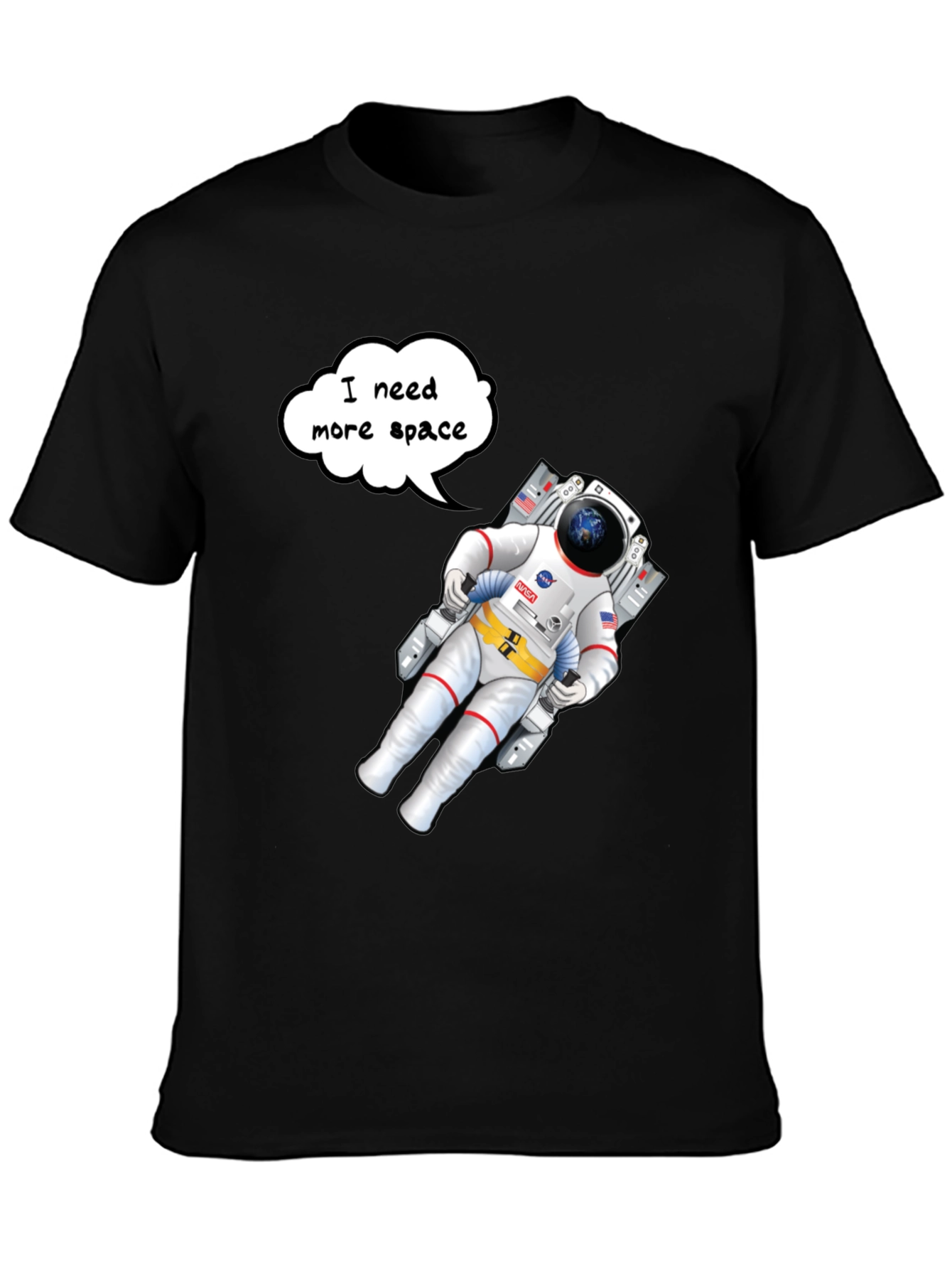Cosmic Comfort Tee: Astronaut Graphic T-Shirt