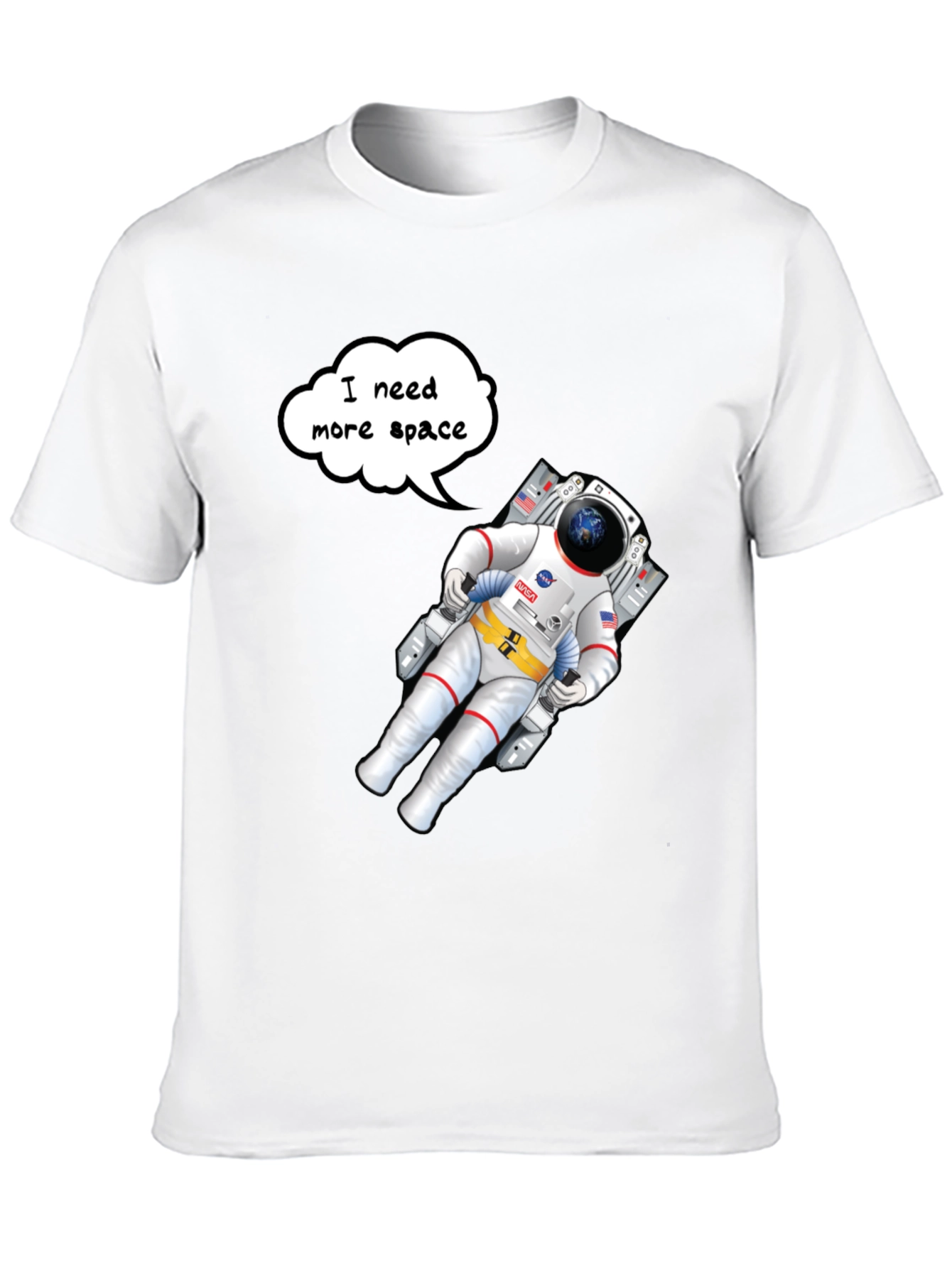 Cosmic Comfort Tee: Astronaut Graphic T-Shirt