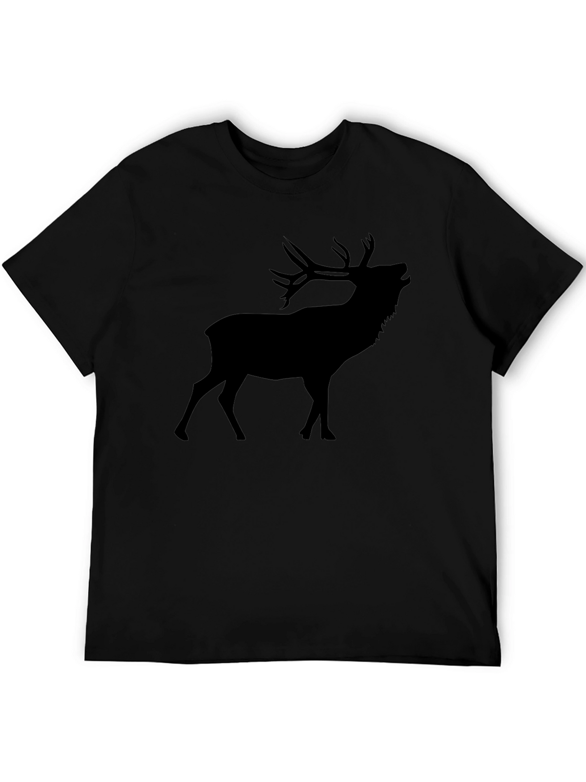 Black Deer Silhouette Graphic Tee