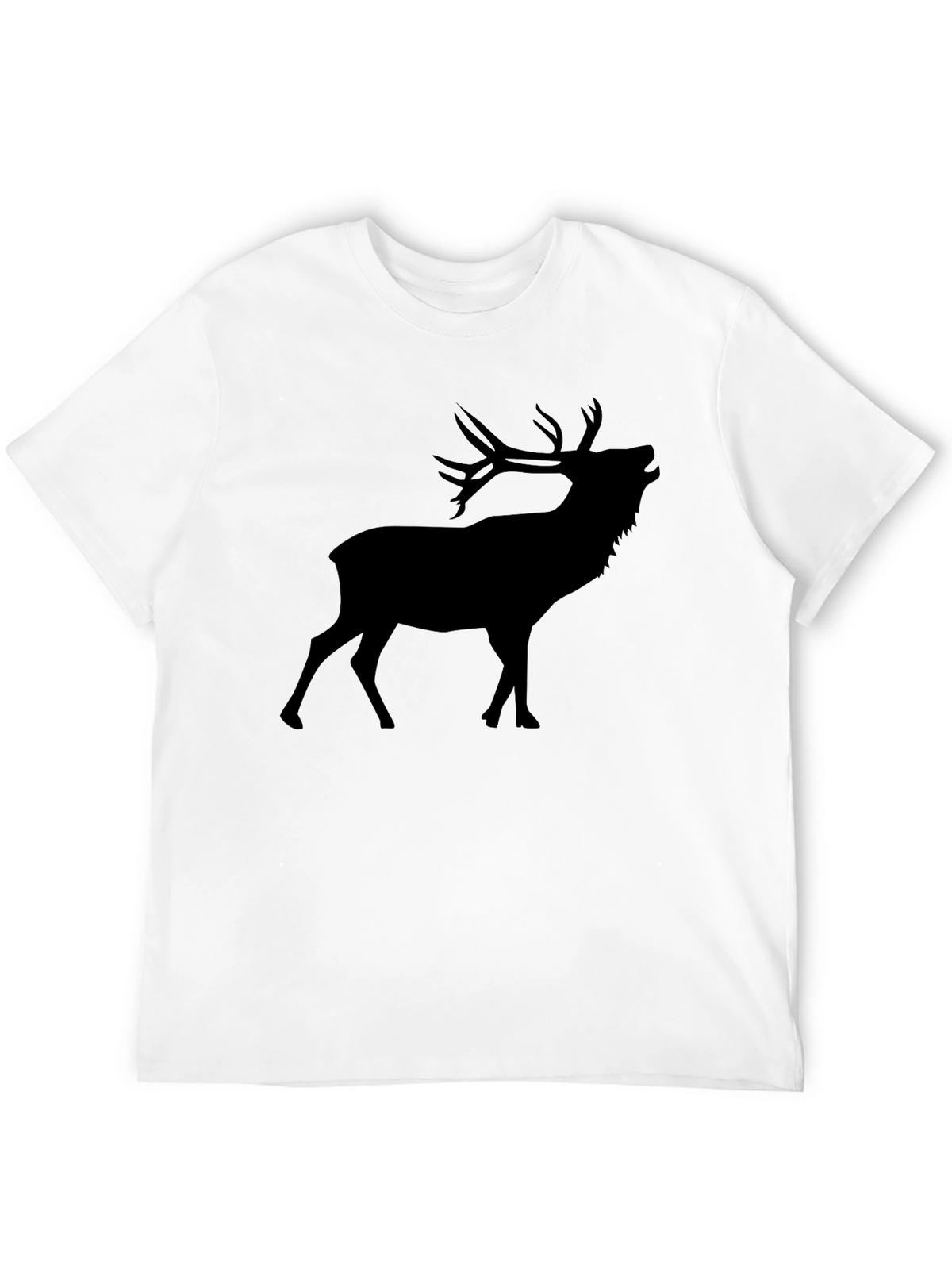 Black Deer Silhouette Graphic Tee