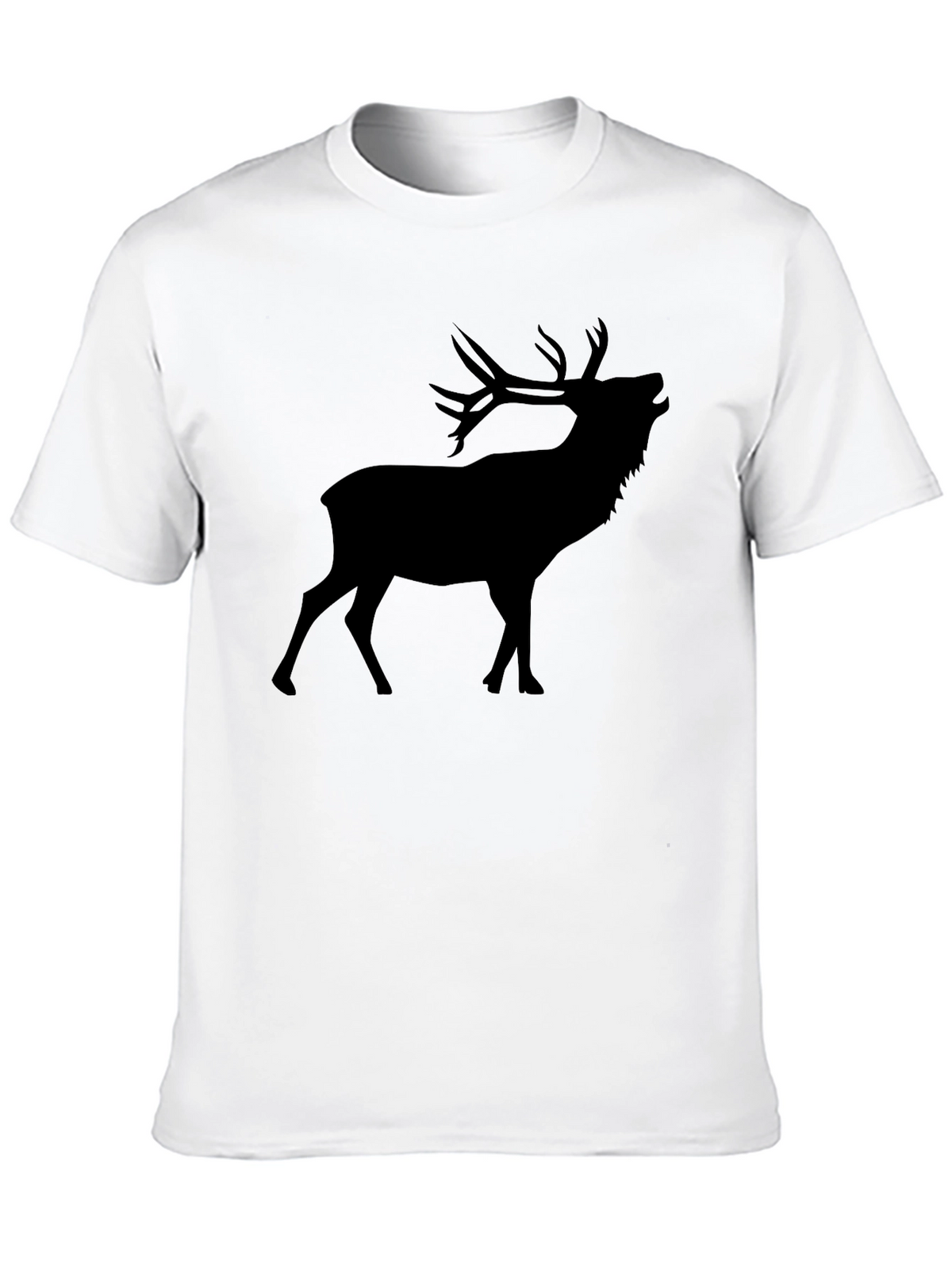Black Deer Silhouette Graphic Tee