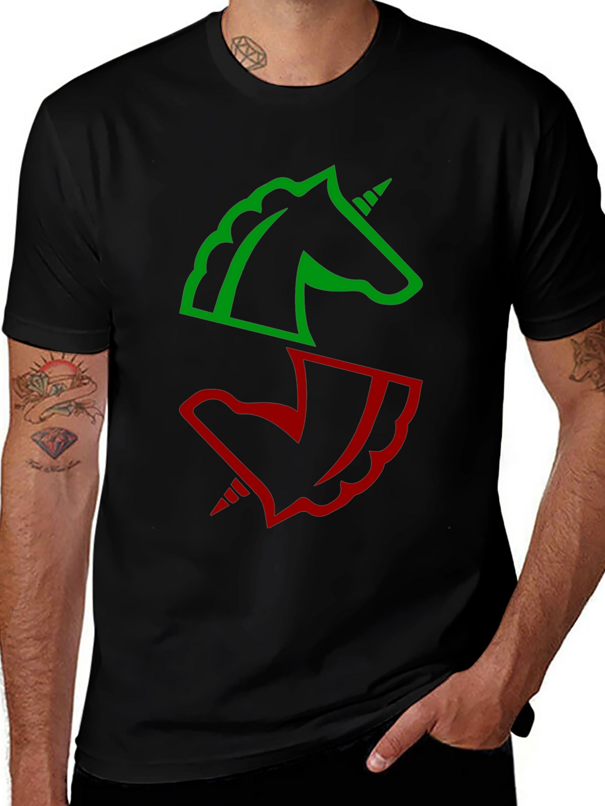 Unicorn Graphic Tee - Black T-Shirt