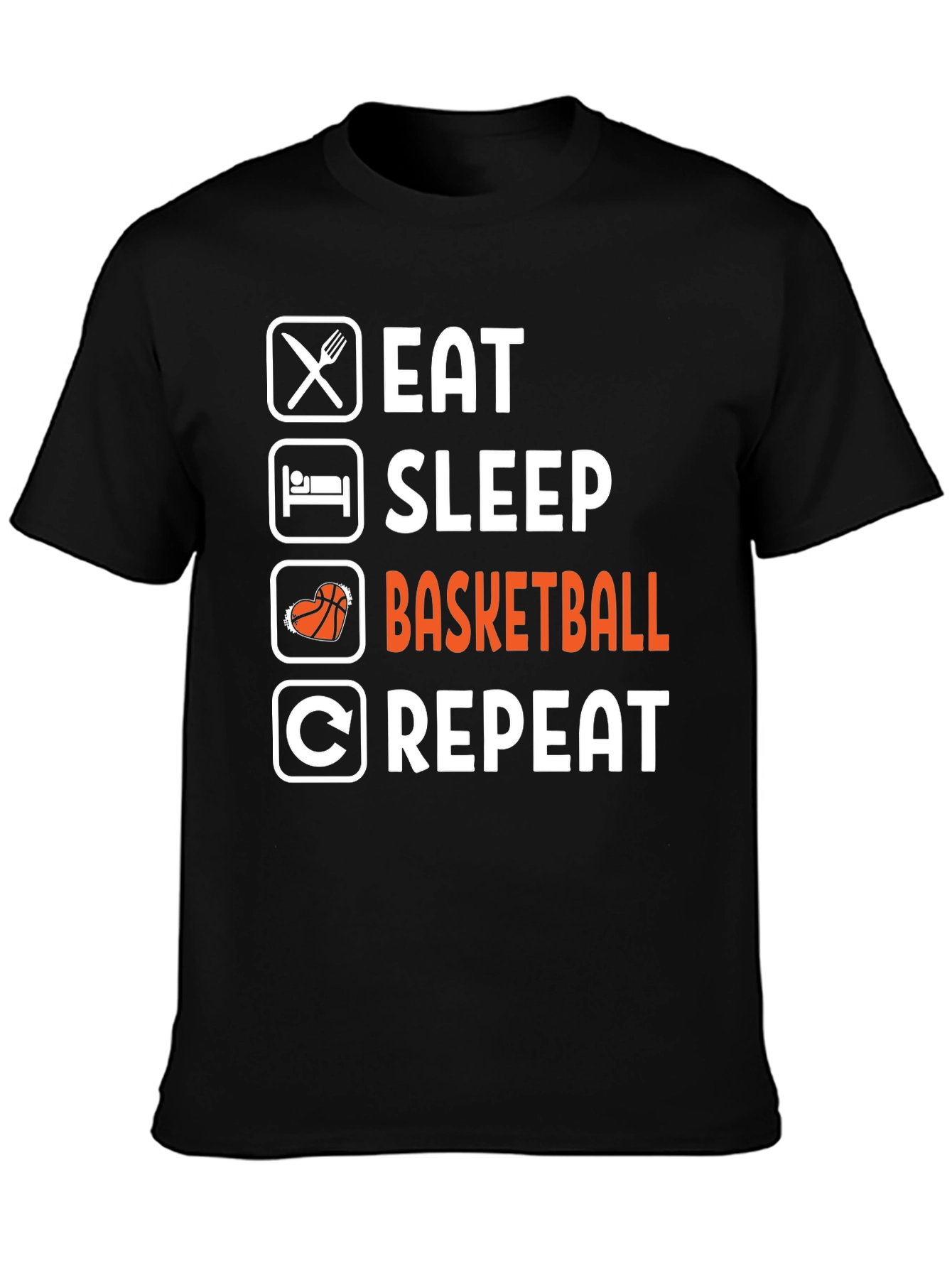 Eat Sleep Basketball Repeat T-Shirt