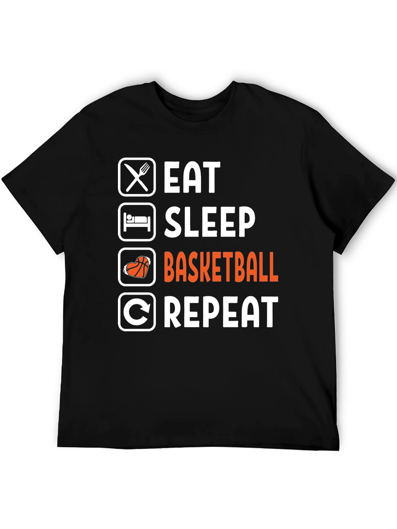 Eat Sleep Basketball Repeat T-Shirt