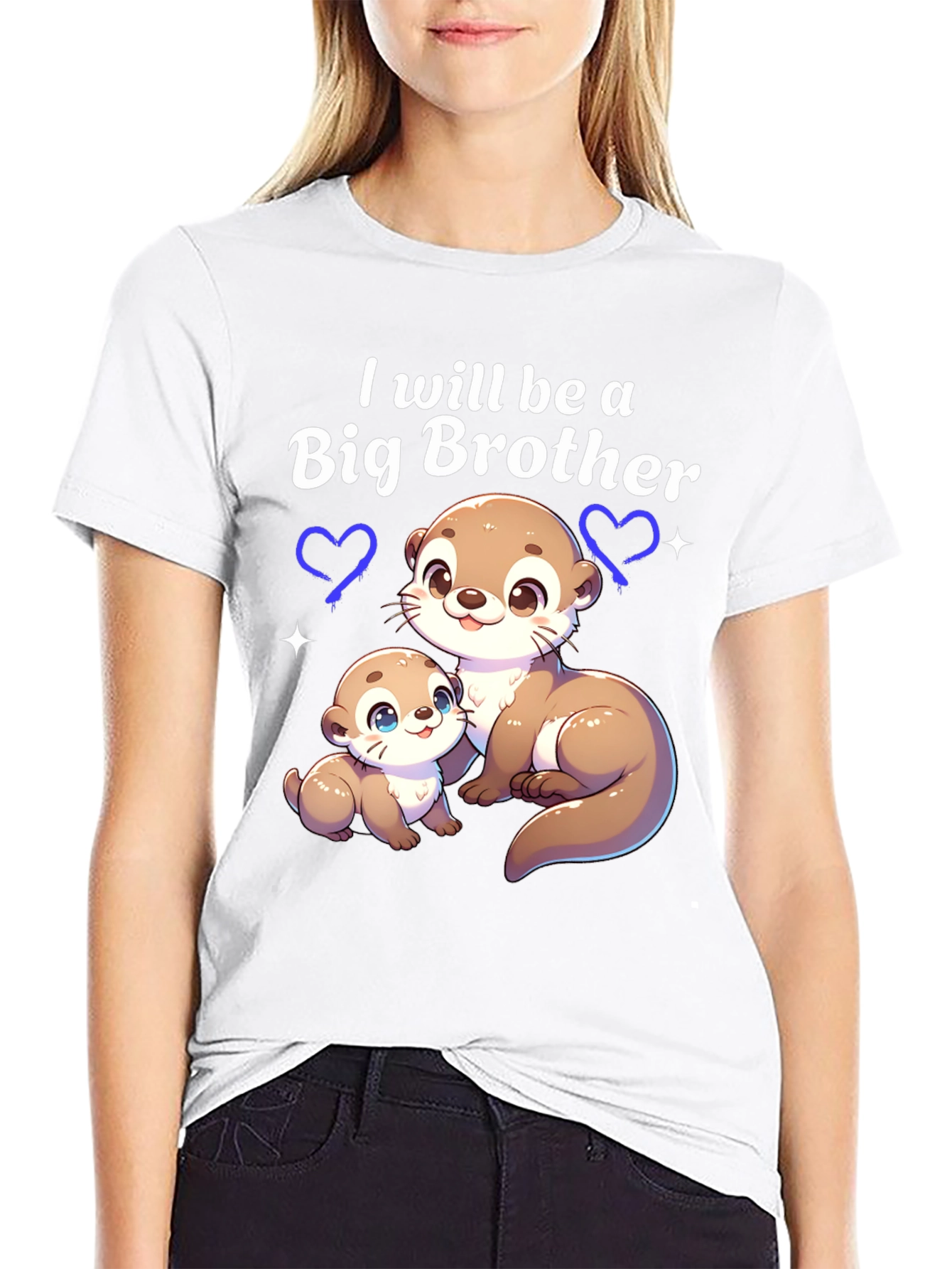 Big Brother Otter Tee - Cute Sibling Reveal Shirt