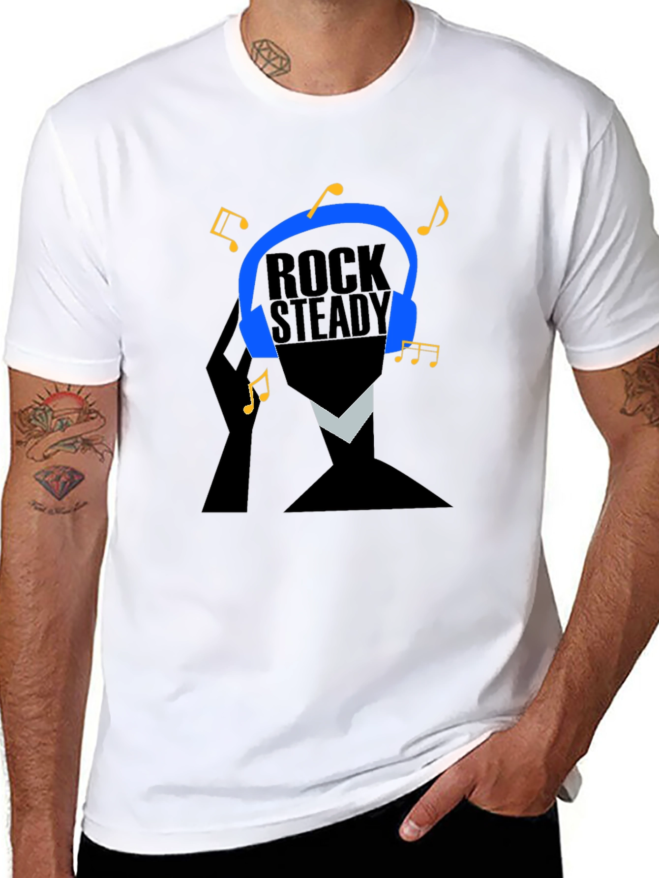 Rock Steady Music T-Shirt - Cool Graphic Tee