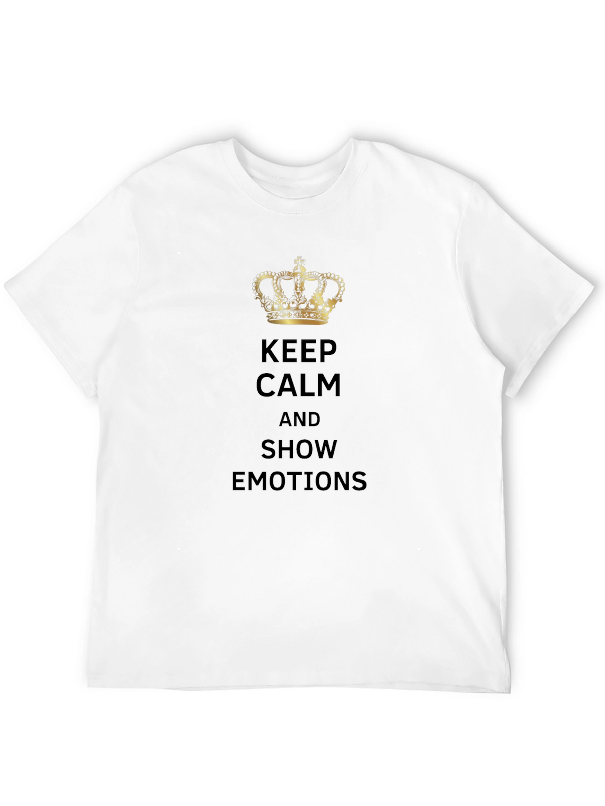 Keep Calm & Show Emotions Black T-Shirt