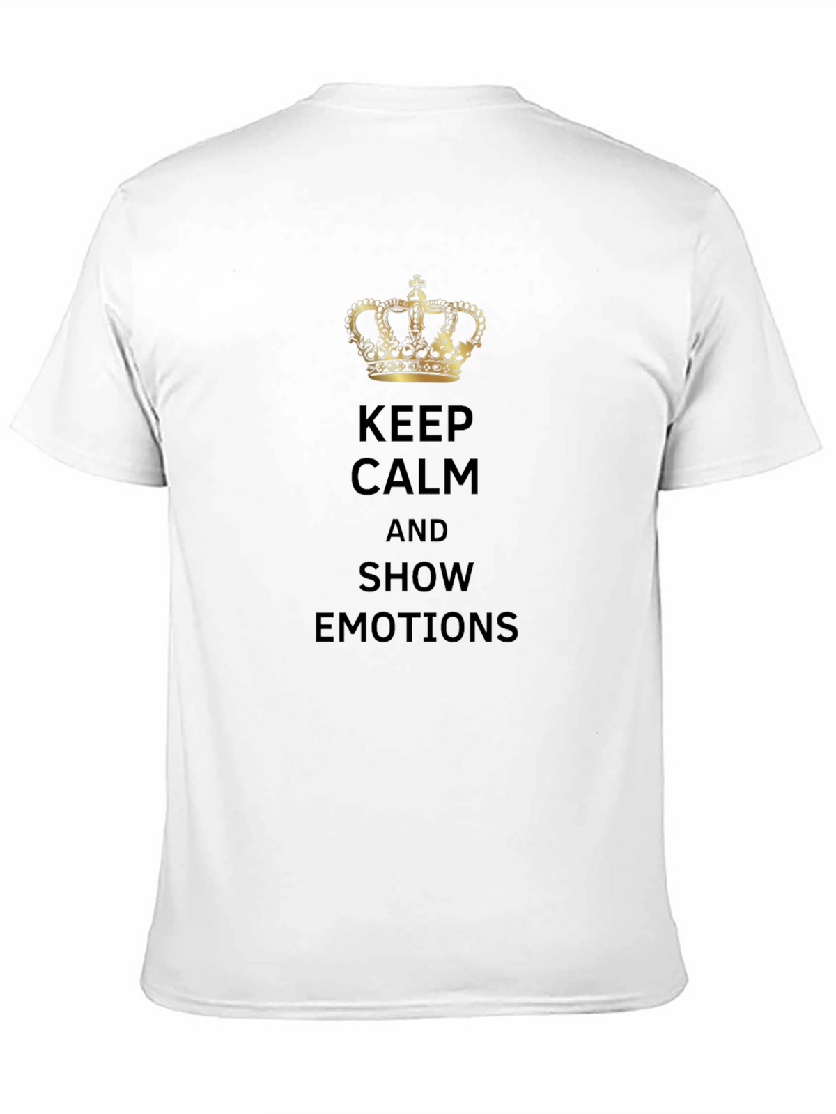 Keep Calm & Show Emotions Black T-Shirt