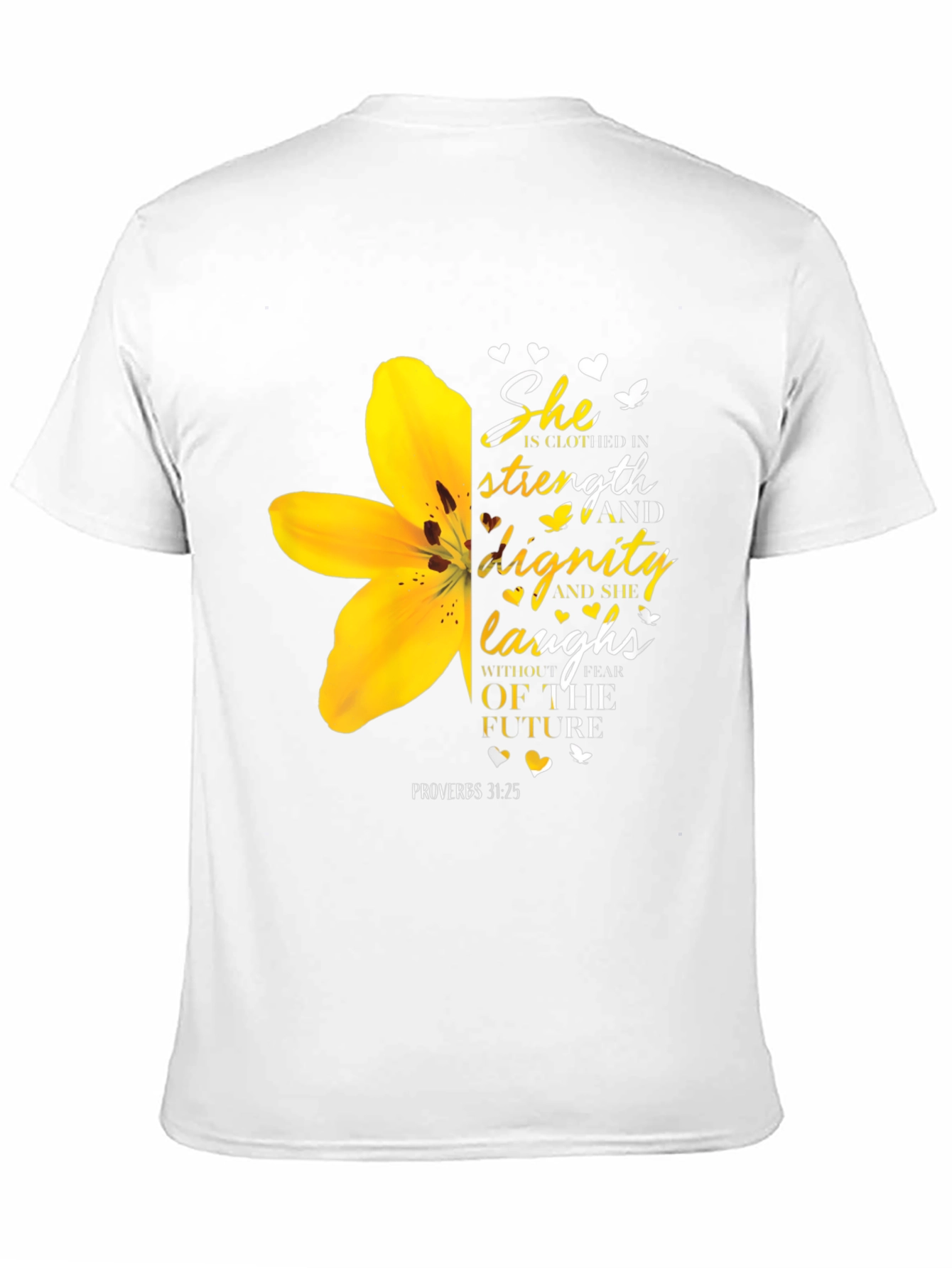 She Is Clothed in Strength T-Shirt - Christian Verse