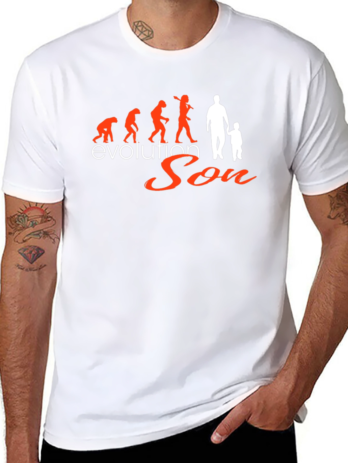 Evolution Son Graphic Tee - Black Mens T-Shirt