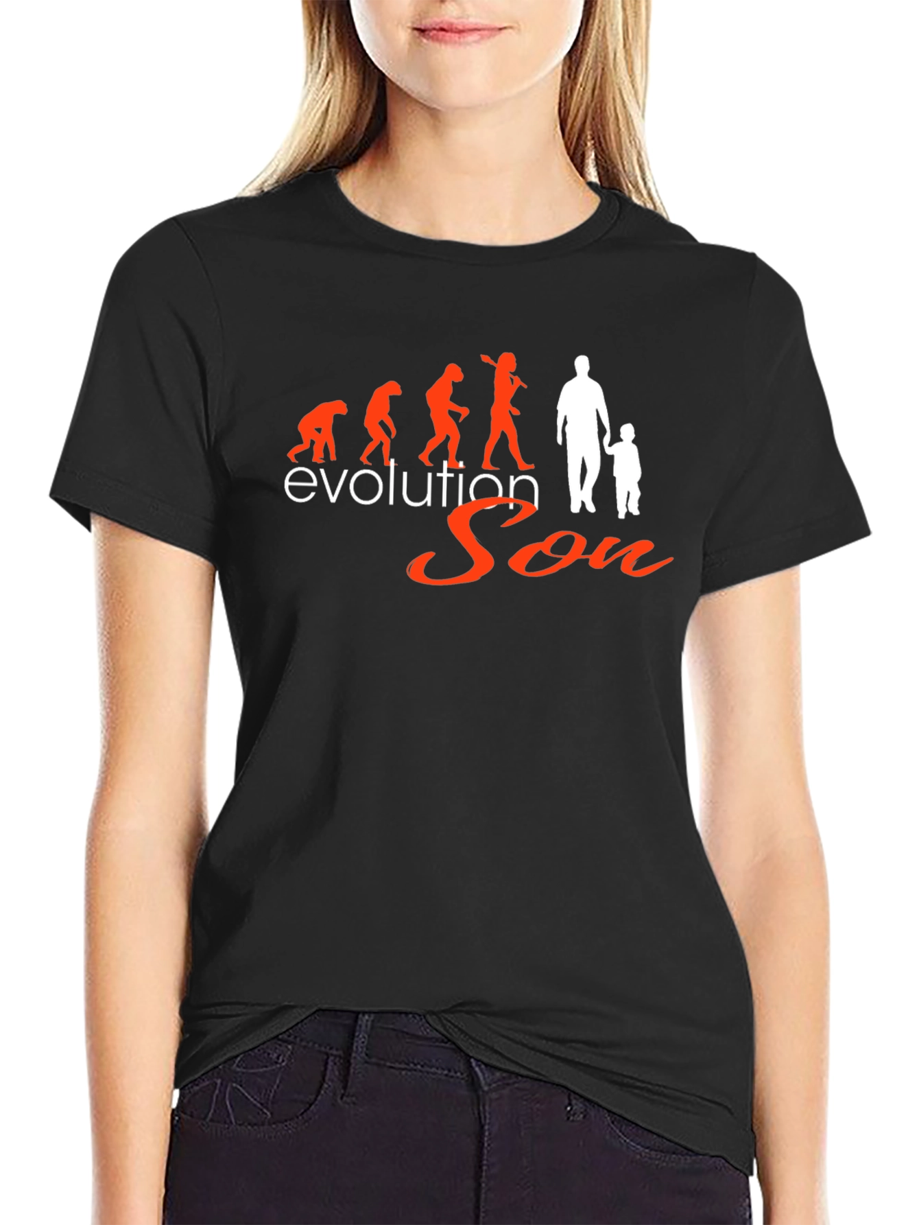 Evolution Son Graphic Tee - Black Mens T-Shirt