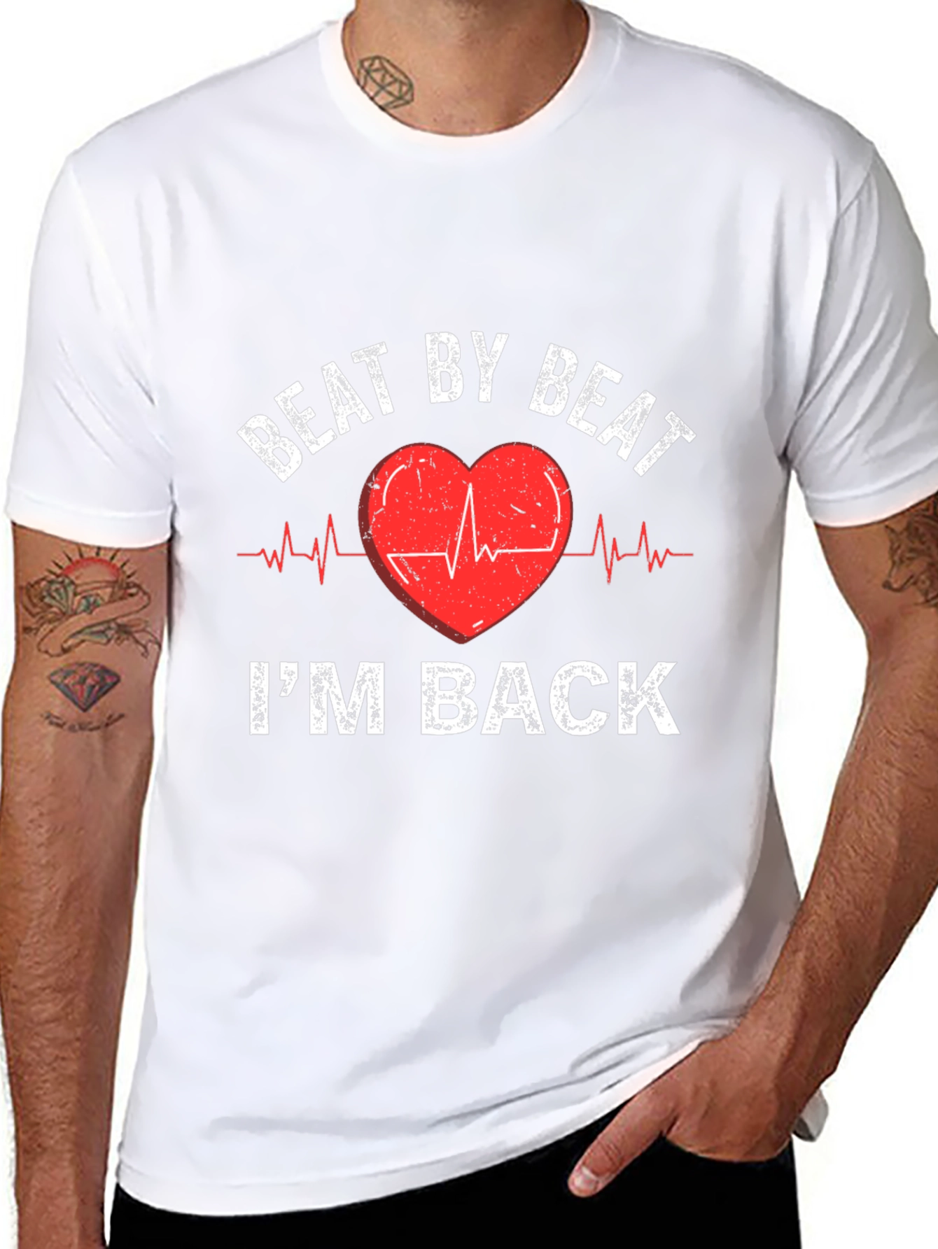 Beat By Beat Im Back Heartbeat T-Shirt