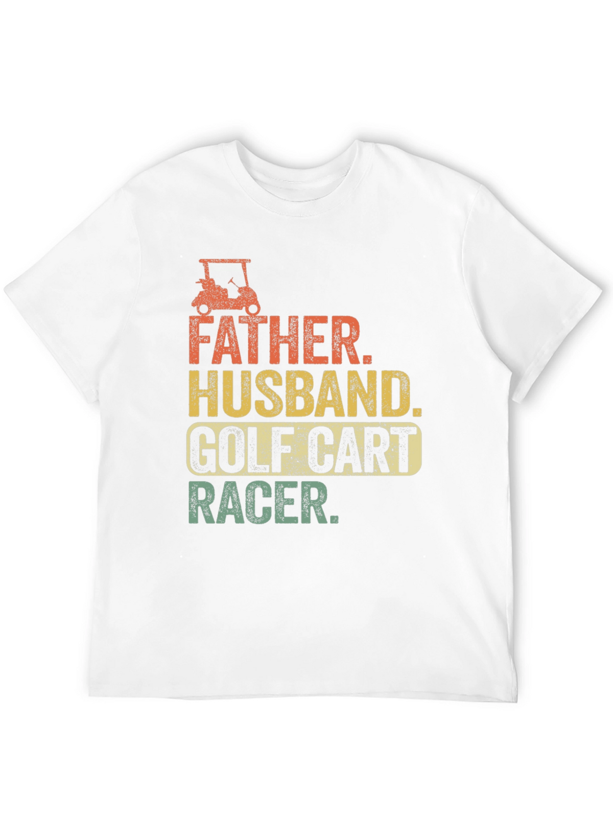 Father Husband Golf Cart Racer Graphic Tee