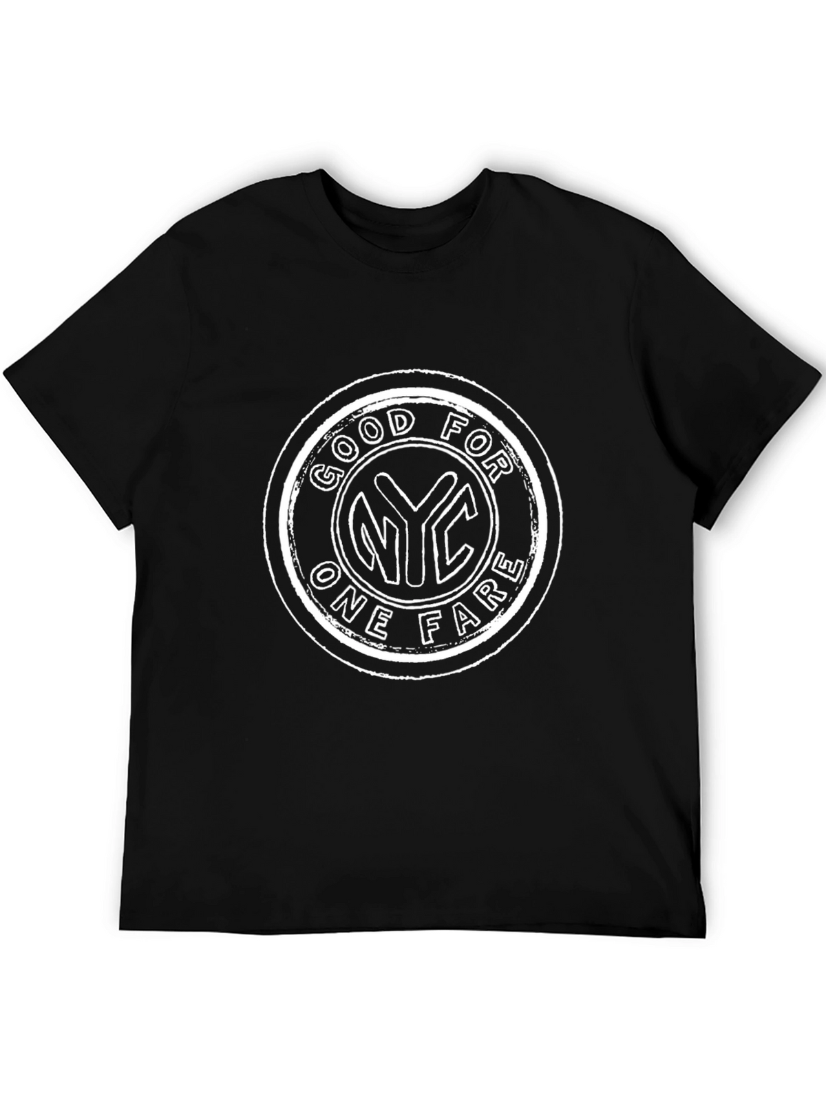 NYC Good For One Fare Black T-Shirt
