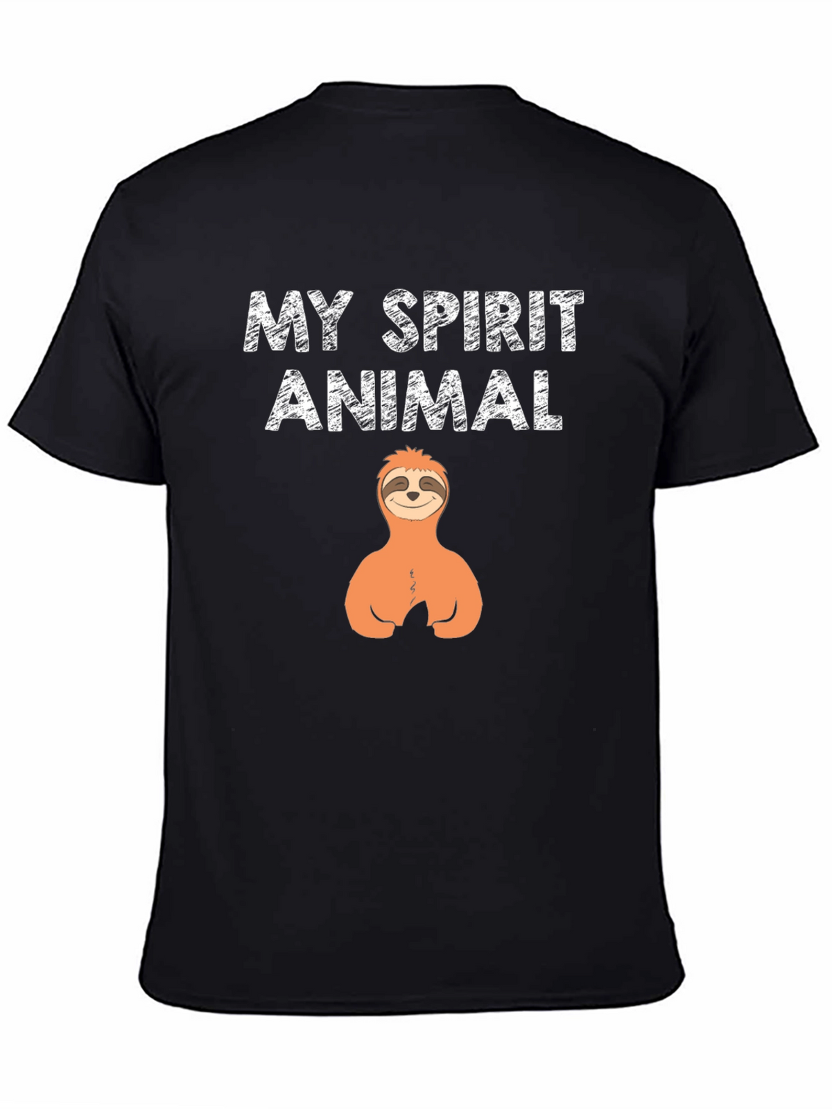 My Spirit Animal Sloth Black T-Shirt
