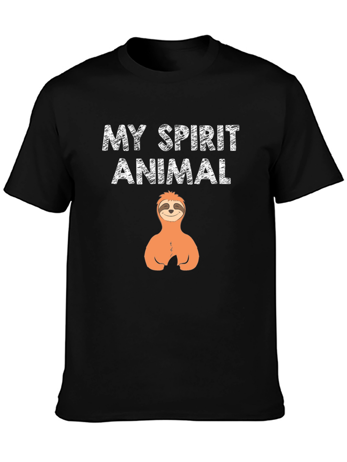 My Spirit Animal Sloth Black T-Shirt