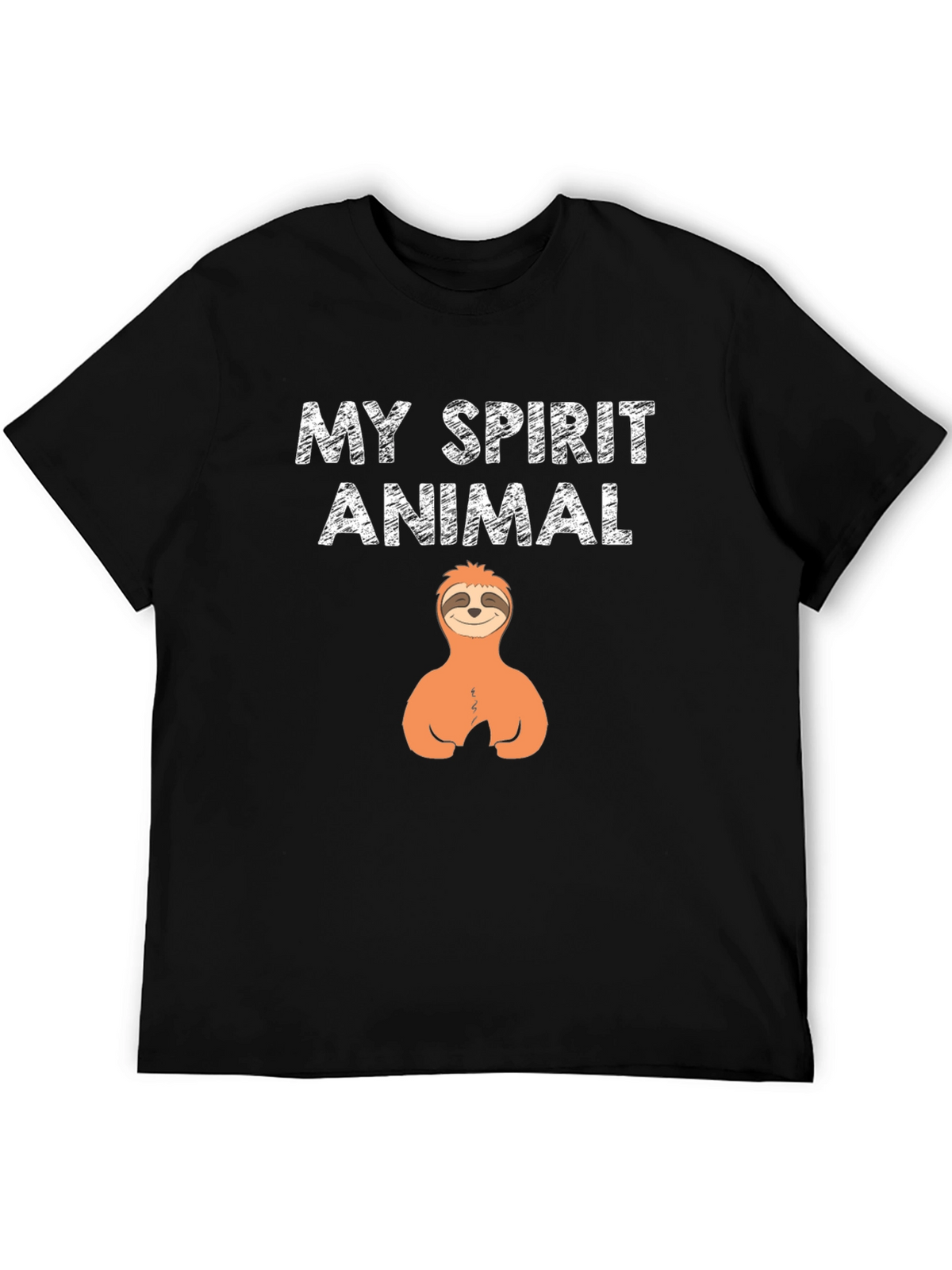 My Spirit Animal Sloth Black T-Shirt