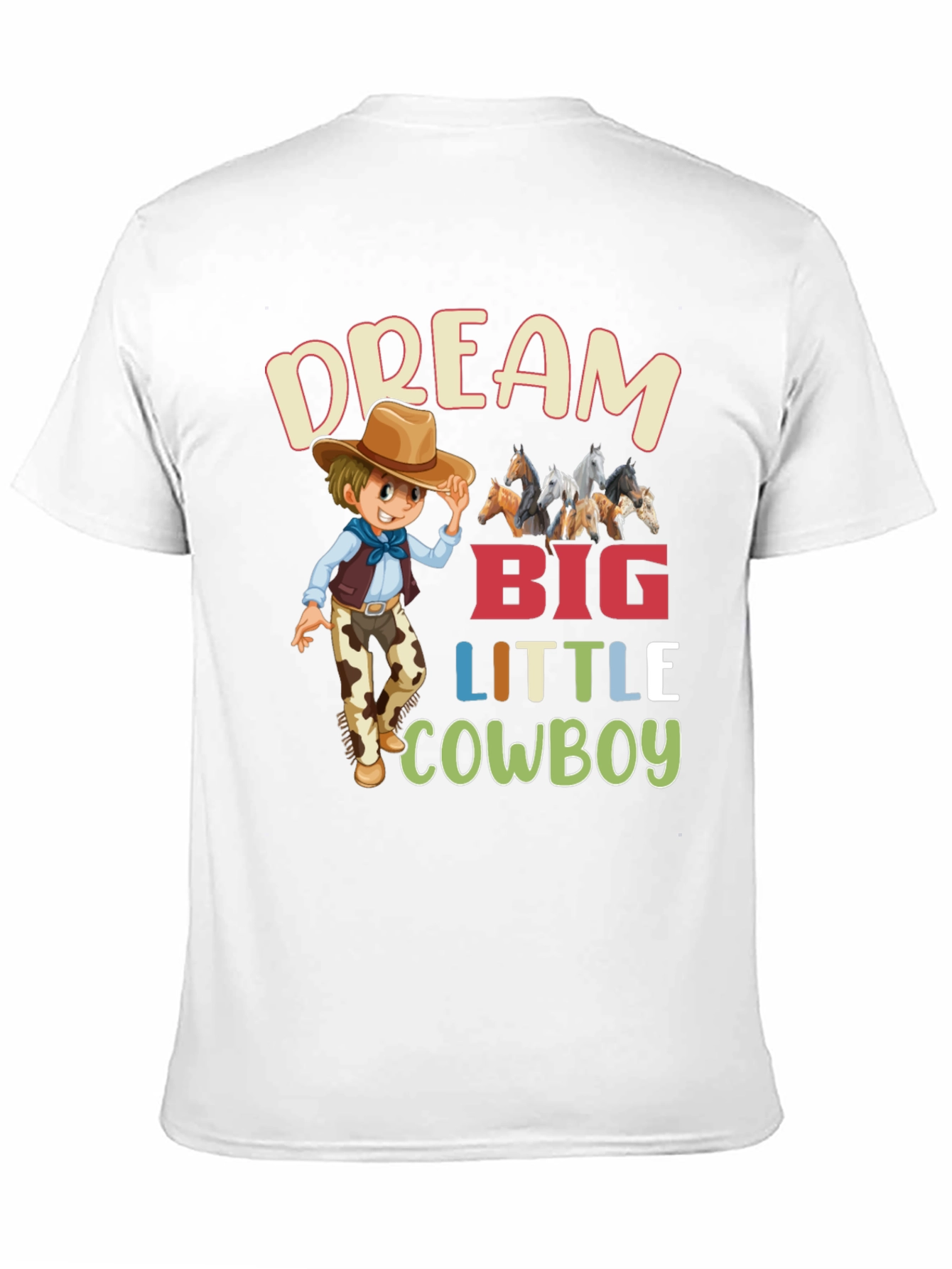 Dream Big Little Cowboy Graphic Tee