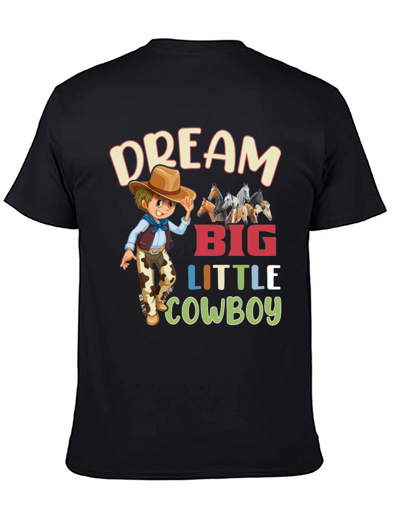 Dream Big Little Cowboy Graphic Tee